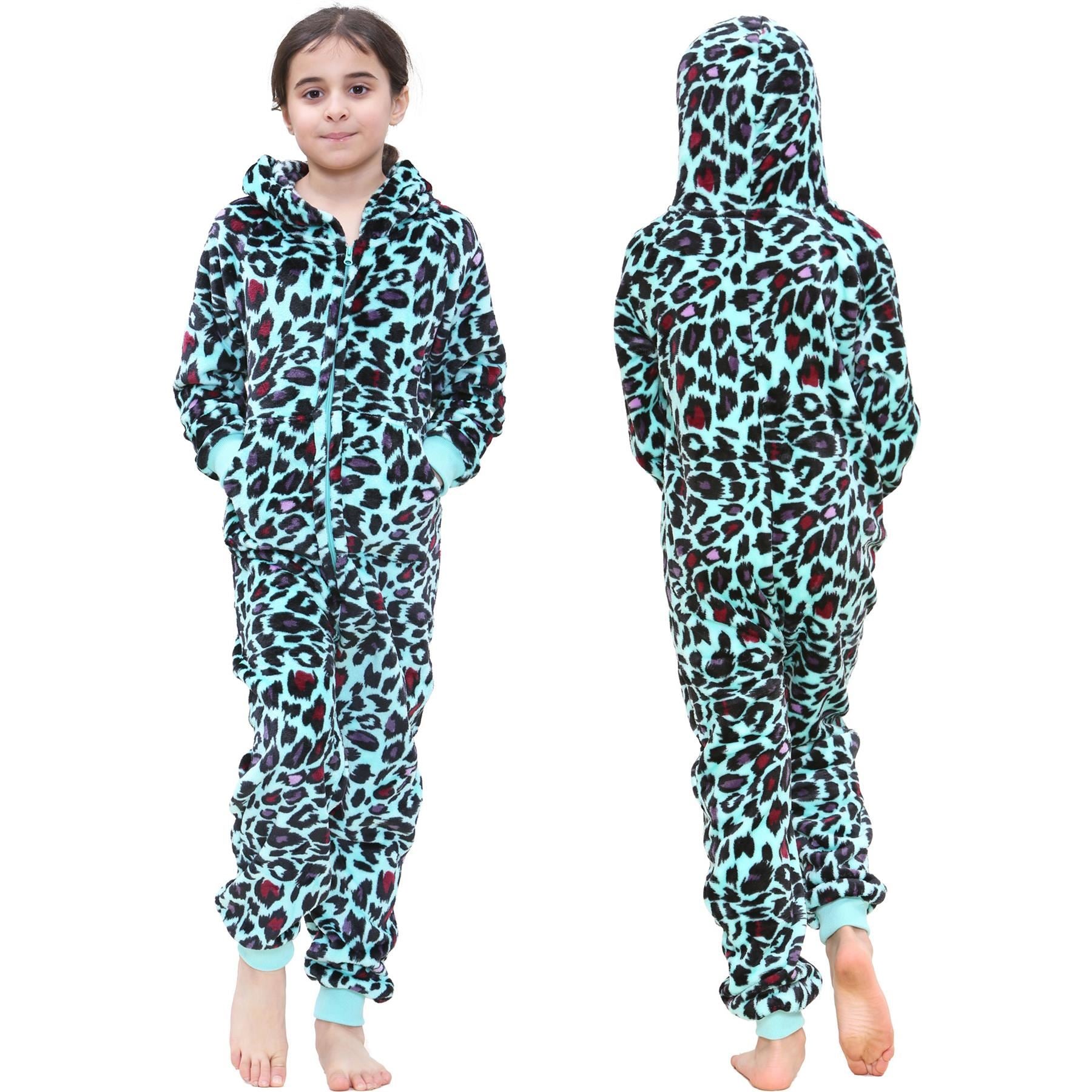 Kids Girls Leopard Print World Book Day Onesie