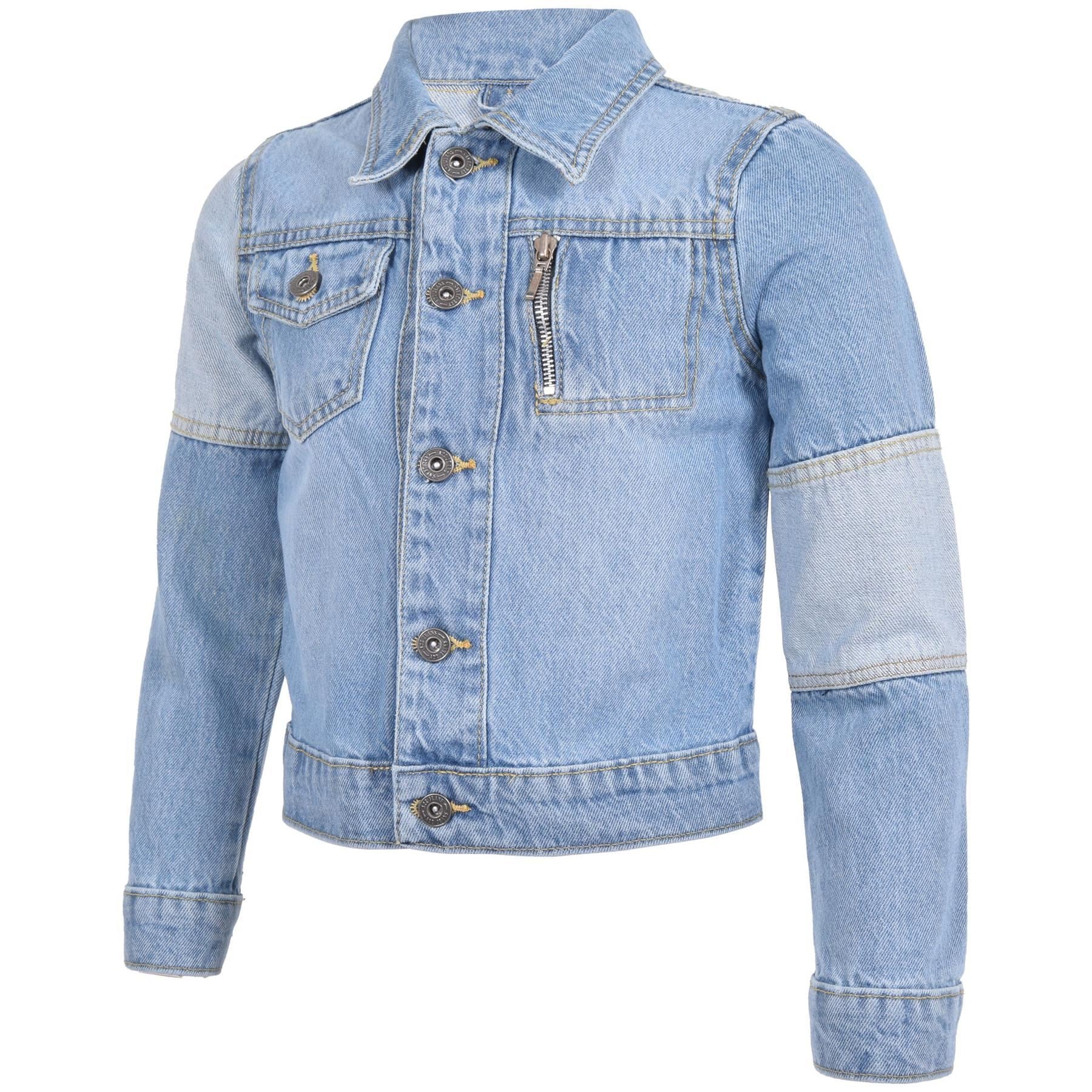 Mens Long Sleeves Denim Bomber Jacket