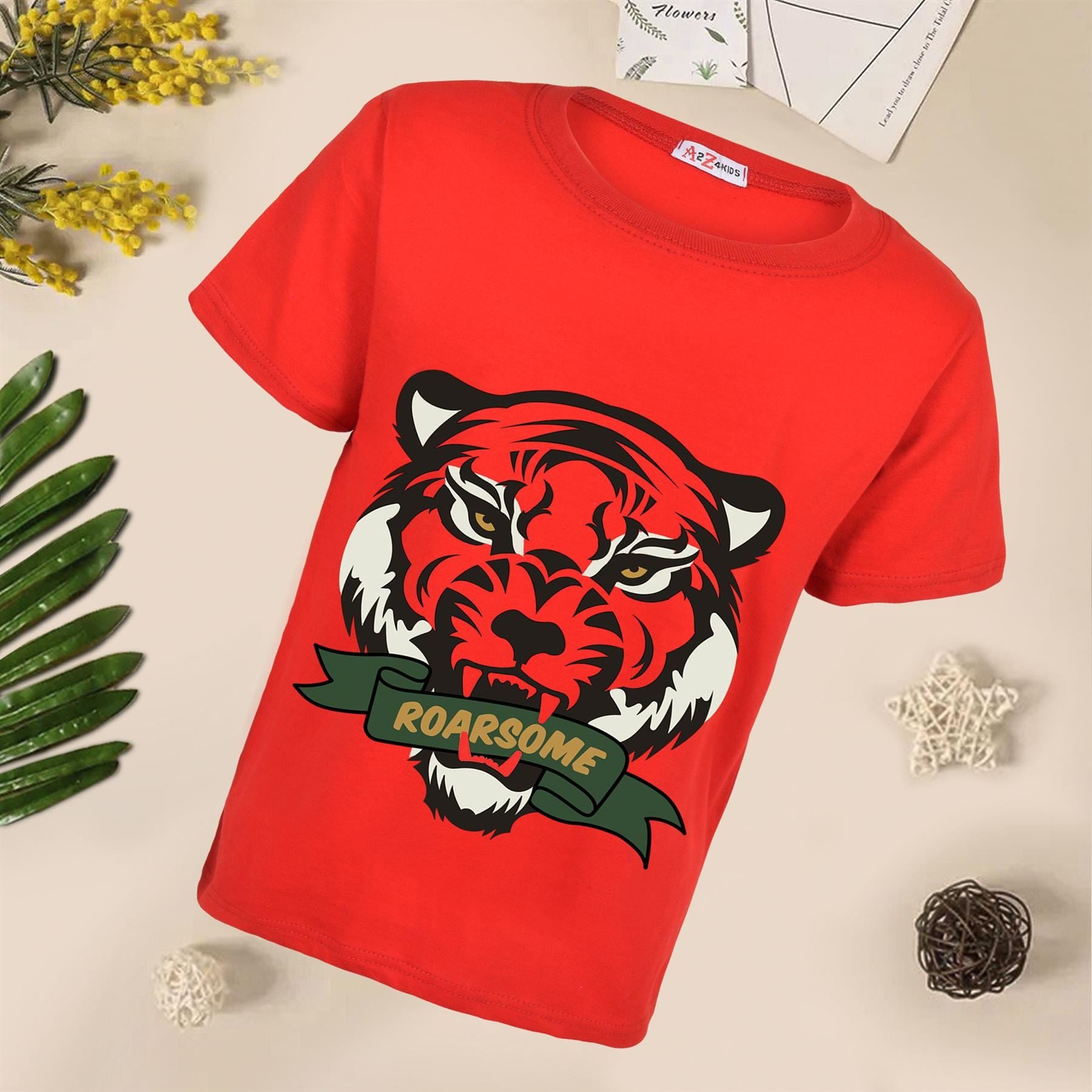 Kids Boys T Shirts Roarsome Printed Summer Tank Top & Tees