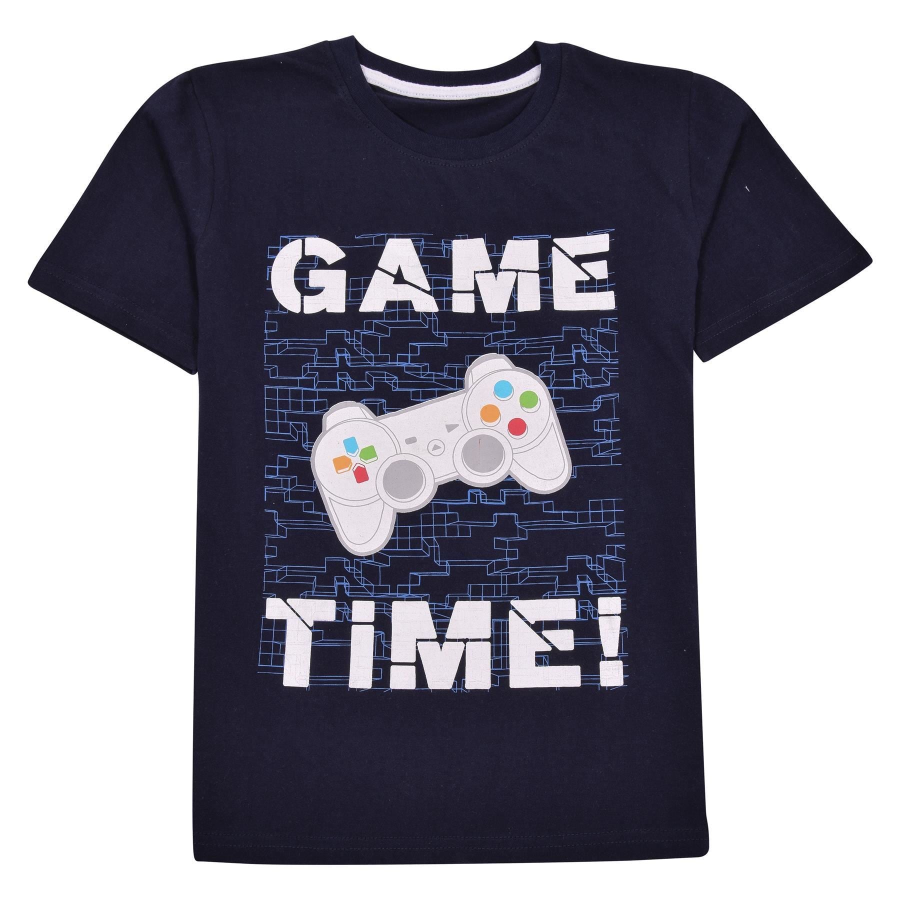 Kids Girls Boys Game Time Print Pyjama Set