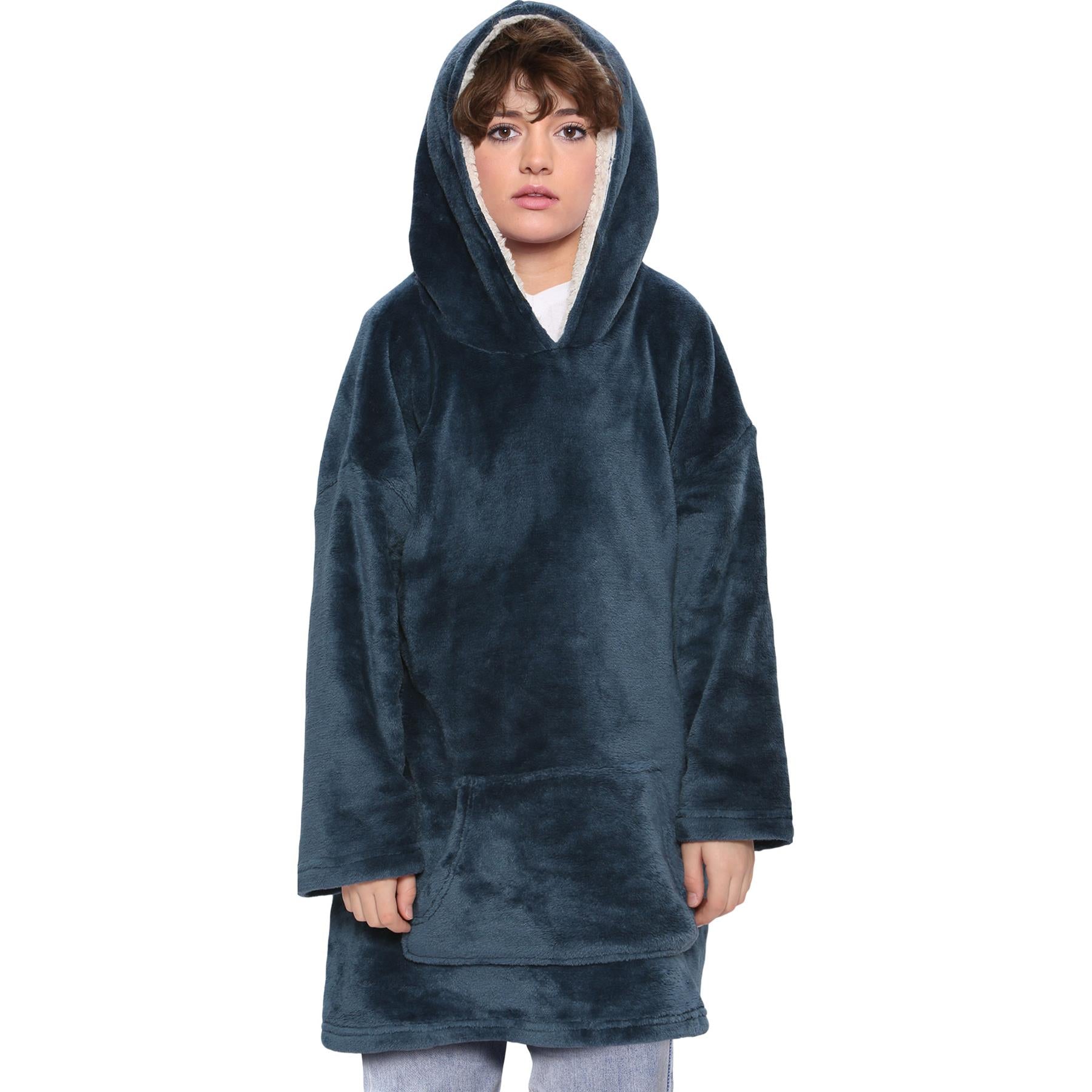 Unisex Men Ladies Oversized Hoodie Navy Snuggle