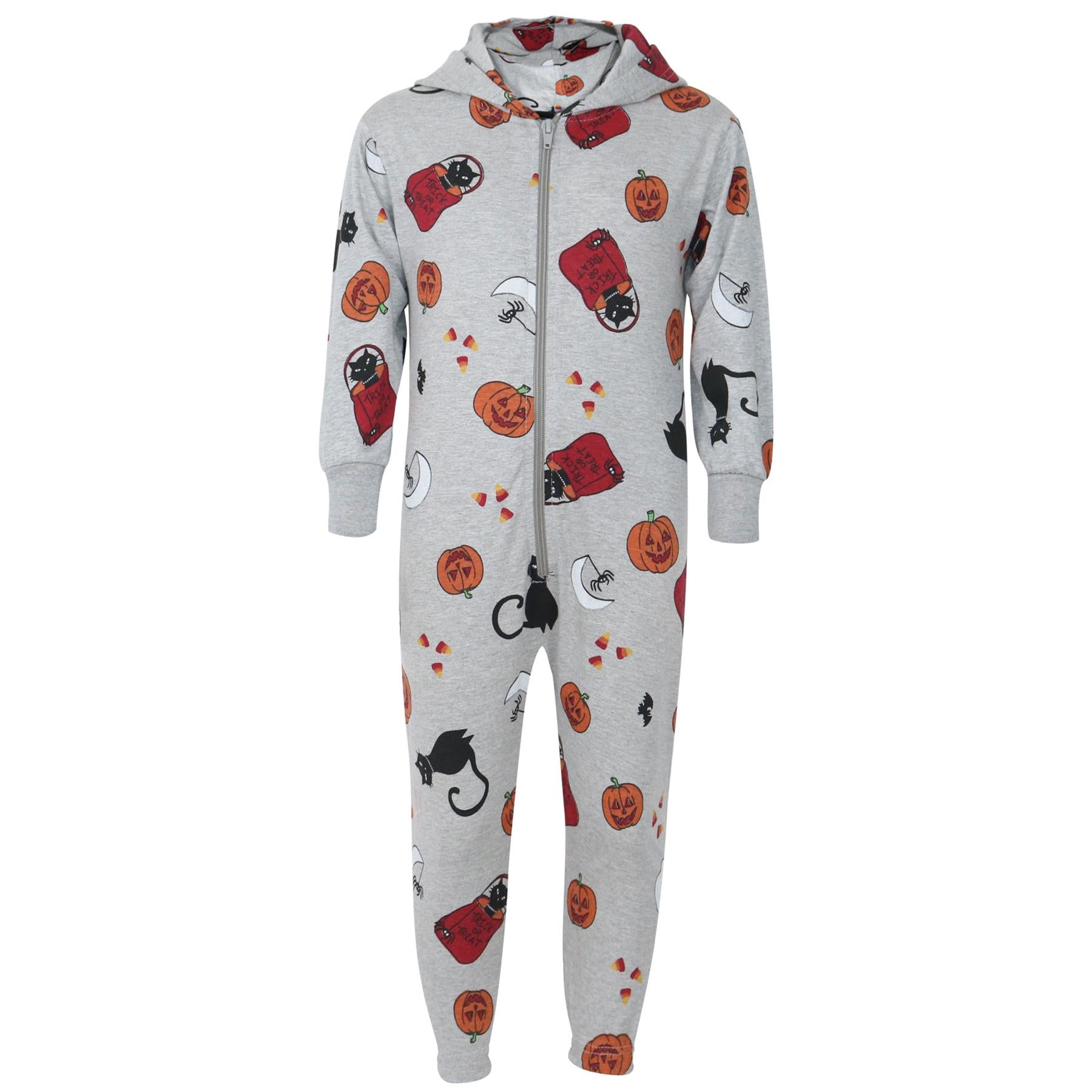 Kids Girls Boys One Piece Halloween Print Onesie