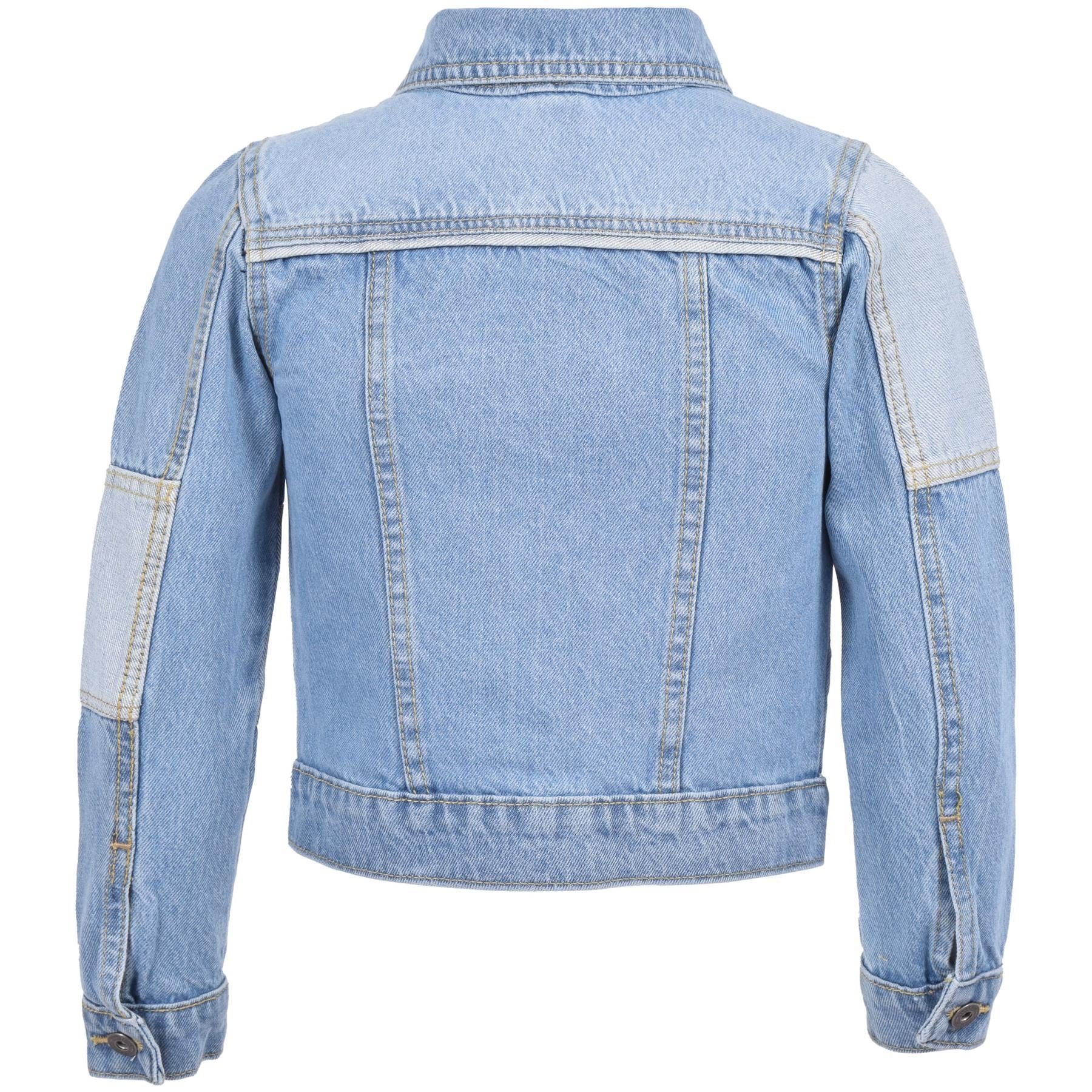 Mens Long Sleeves Denim Bomber Jacket