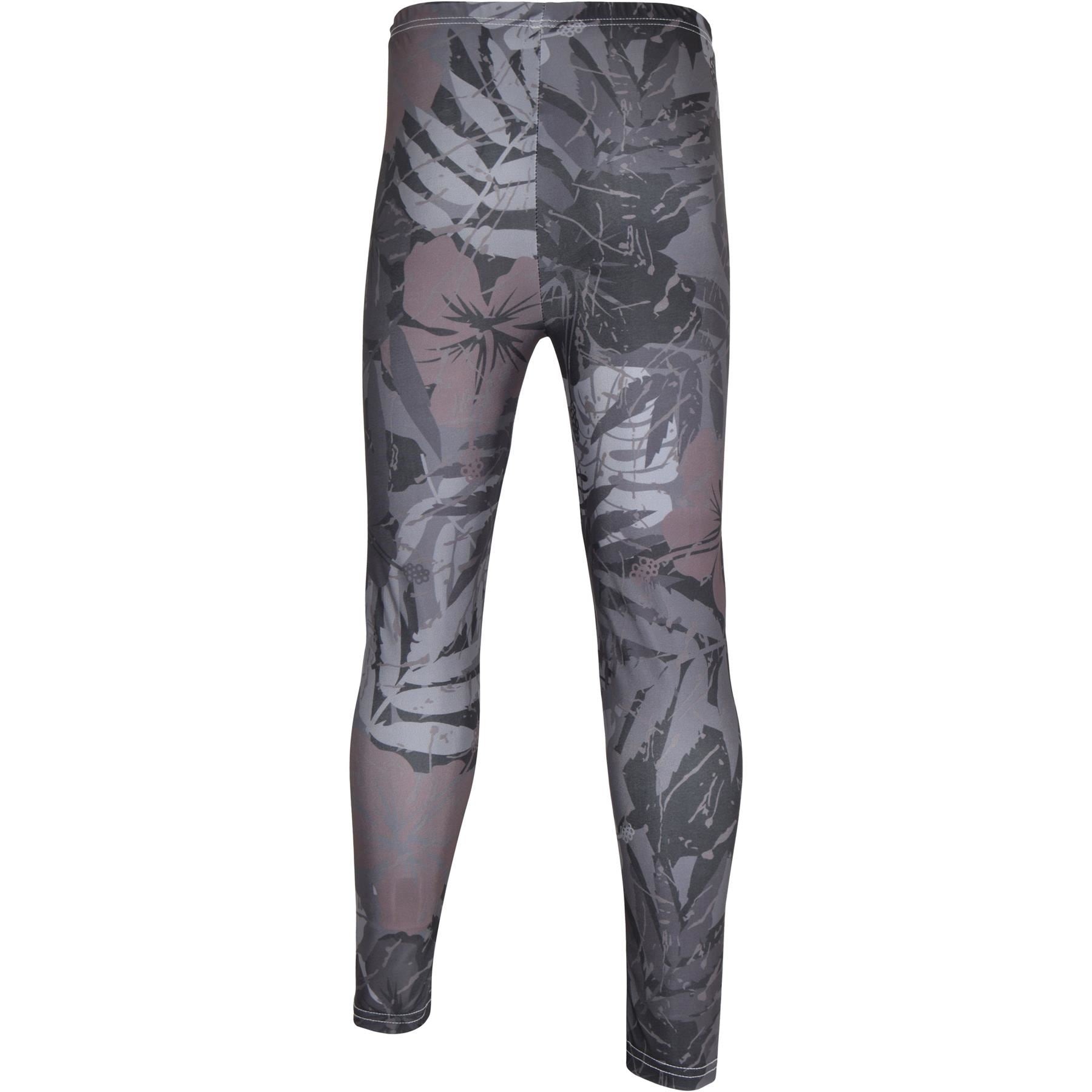 Kids Girls Camo Leaf Print Leggings