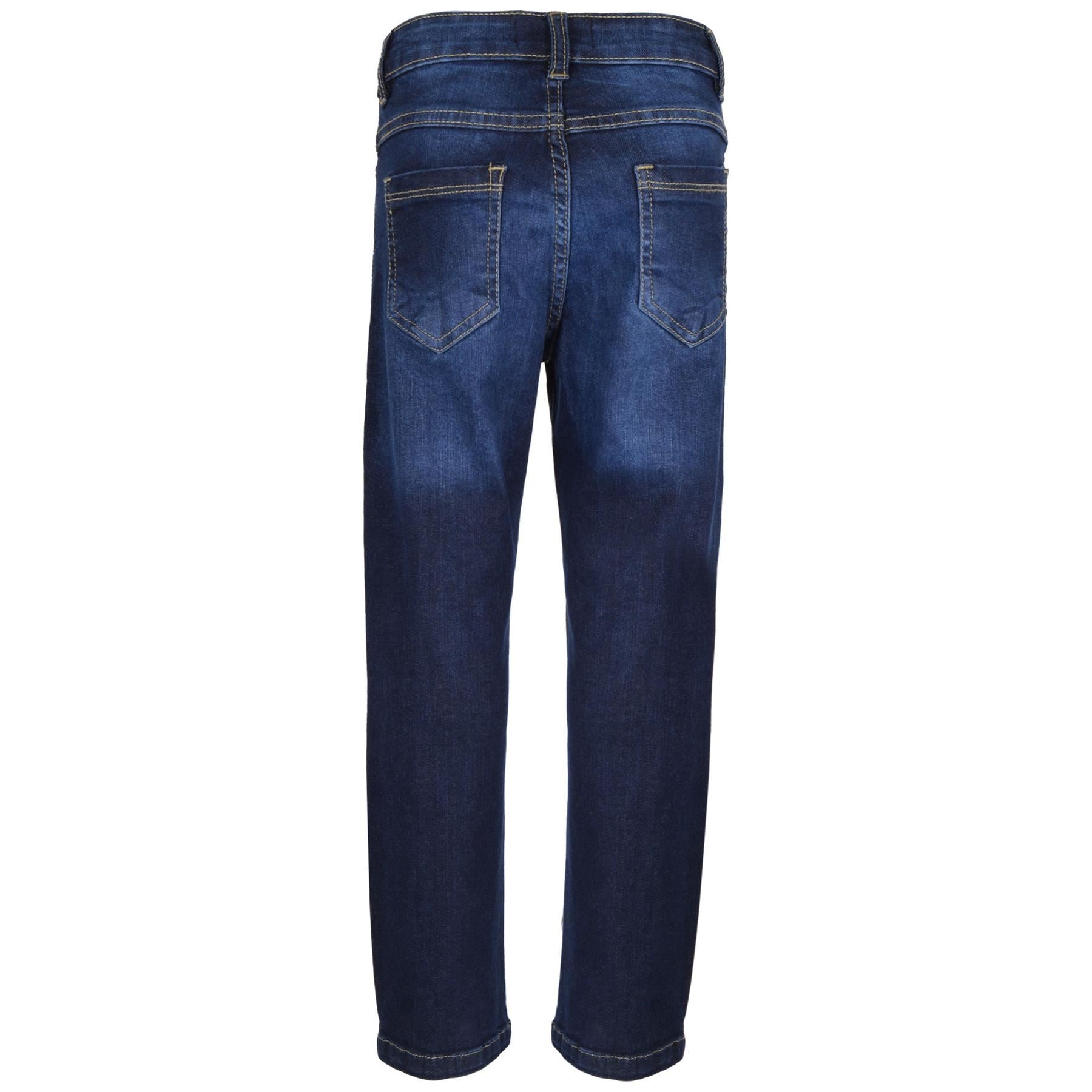 Kids Boys Relaxed Straight Fit Boot Cut Ripped Jeans