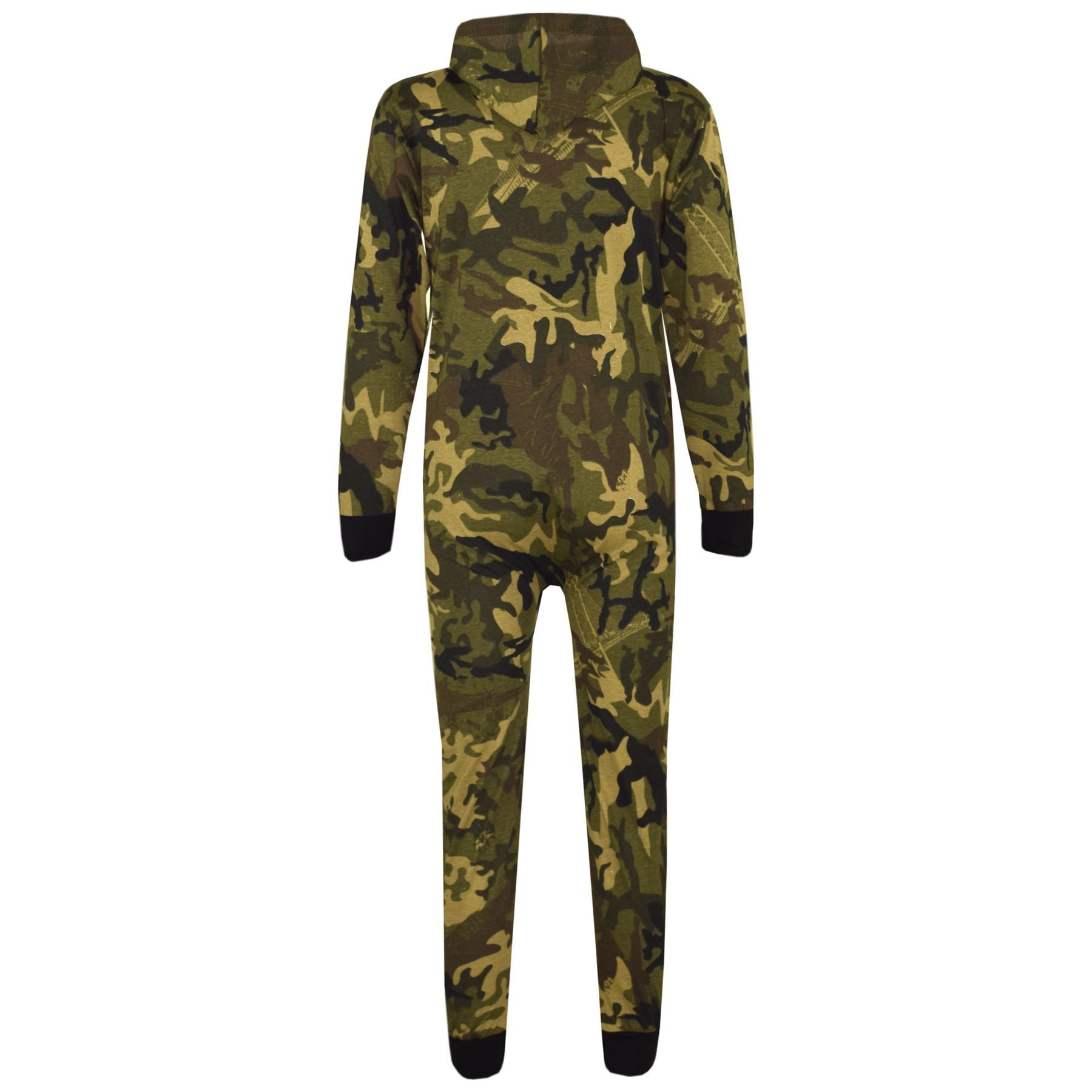 Kids Girls Boys Camouflage Print All In One Onesie