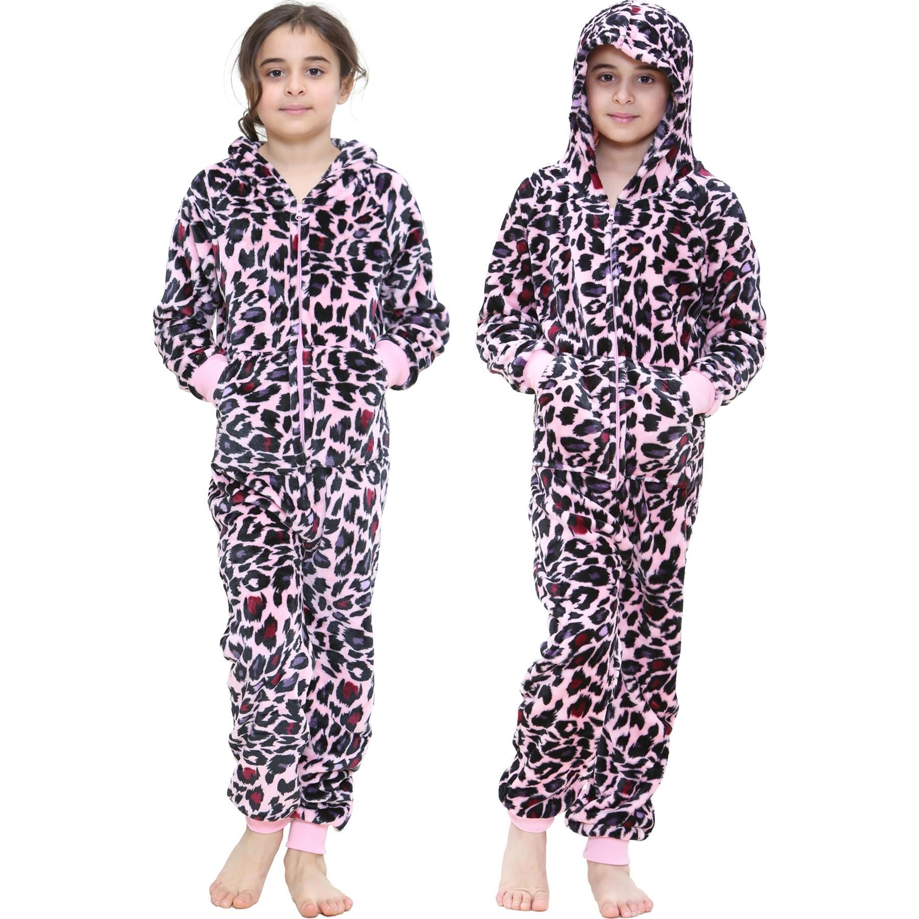 Kids Girls Leopard Print World Book Day Onesie