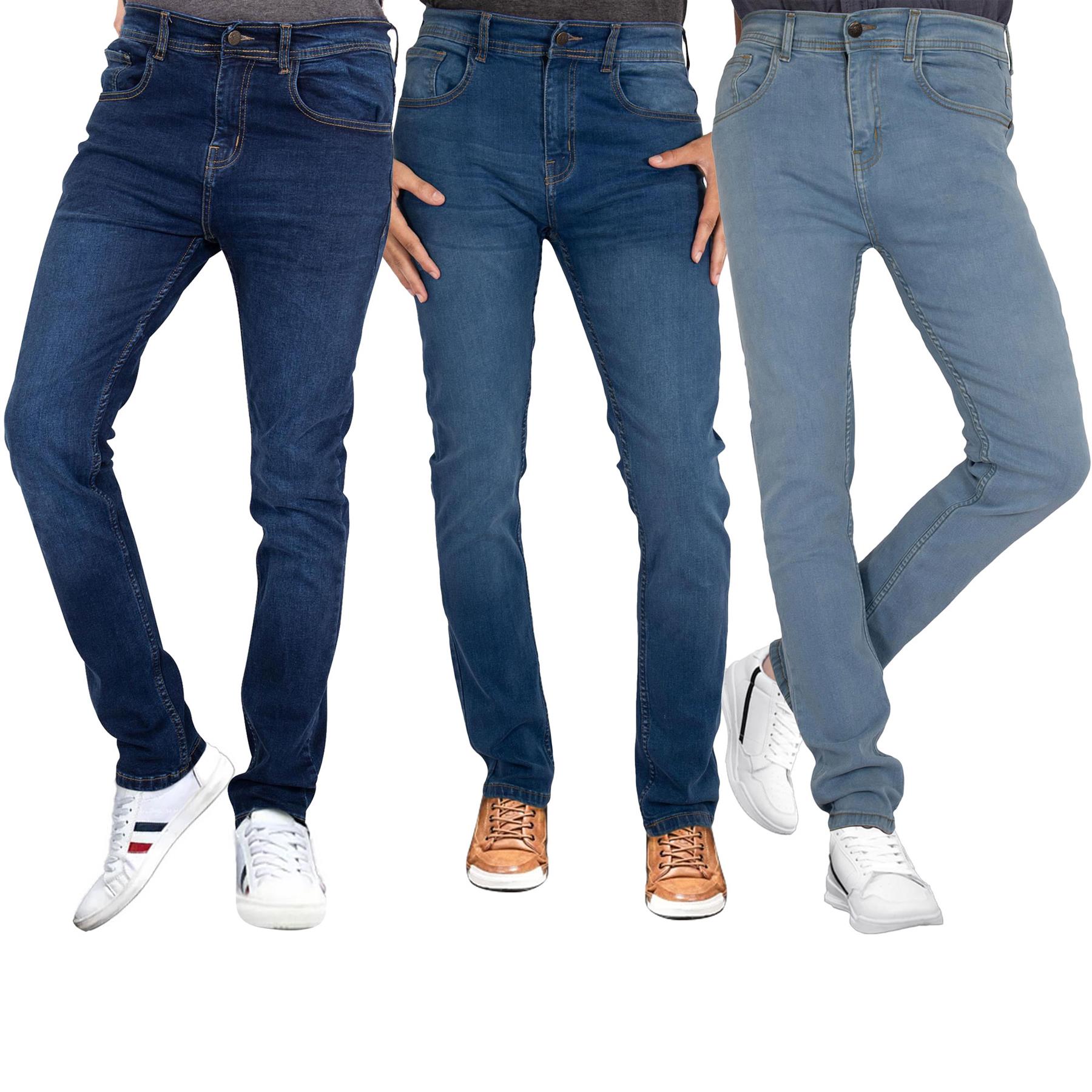 A2Z Mens Denim Jeans Comfy Stretchy Slim Fit Trousers Trendy Pants Gents Bottoms