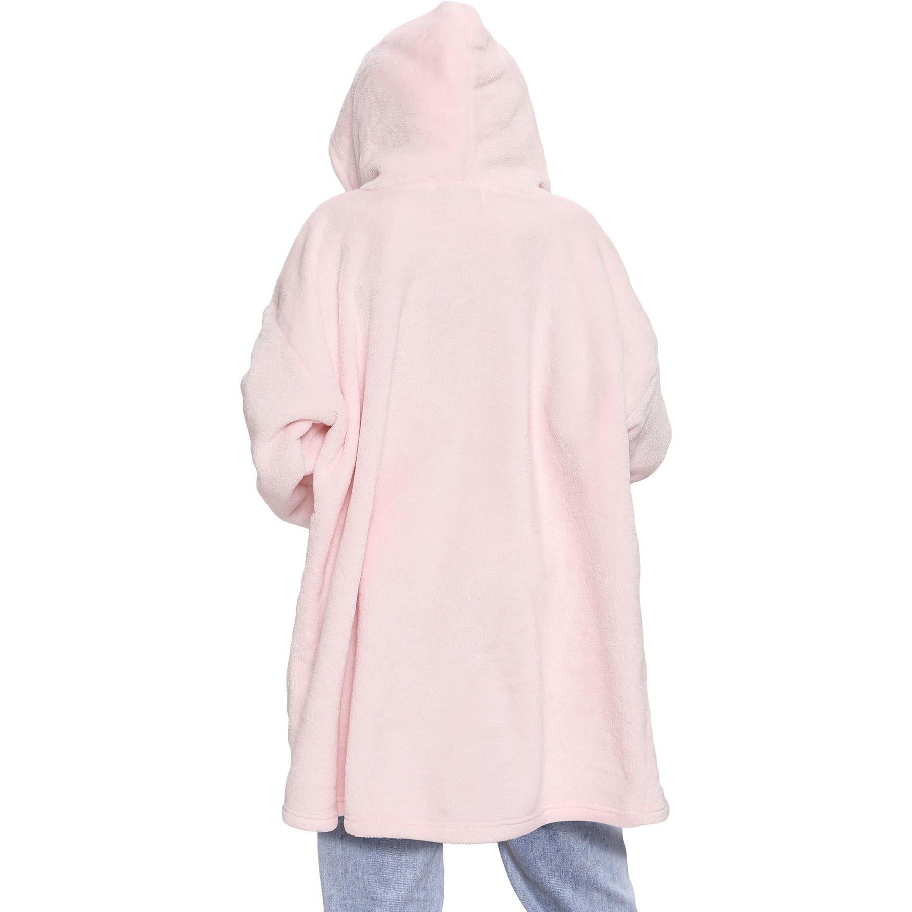 Unisex Men Ladies Oversized Hoodie Baby Pink Snuggle