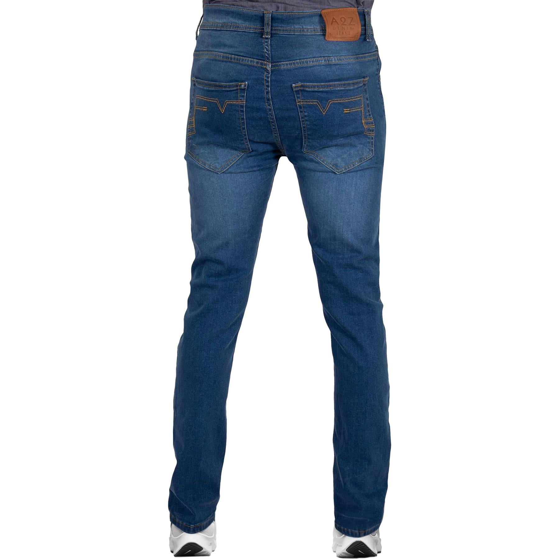 Mens Denim Jeans Comfort Stretch Slim Fit Trousers