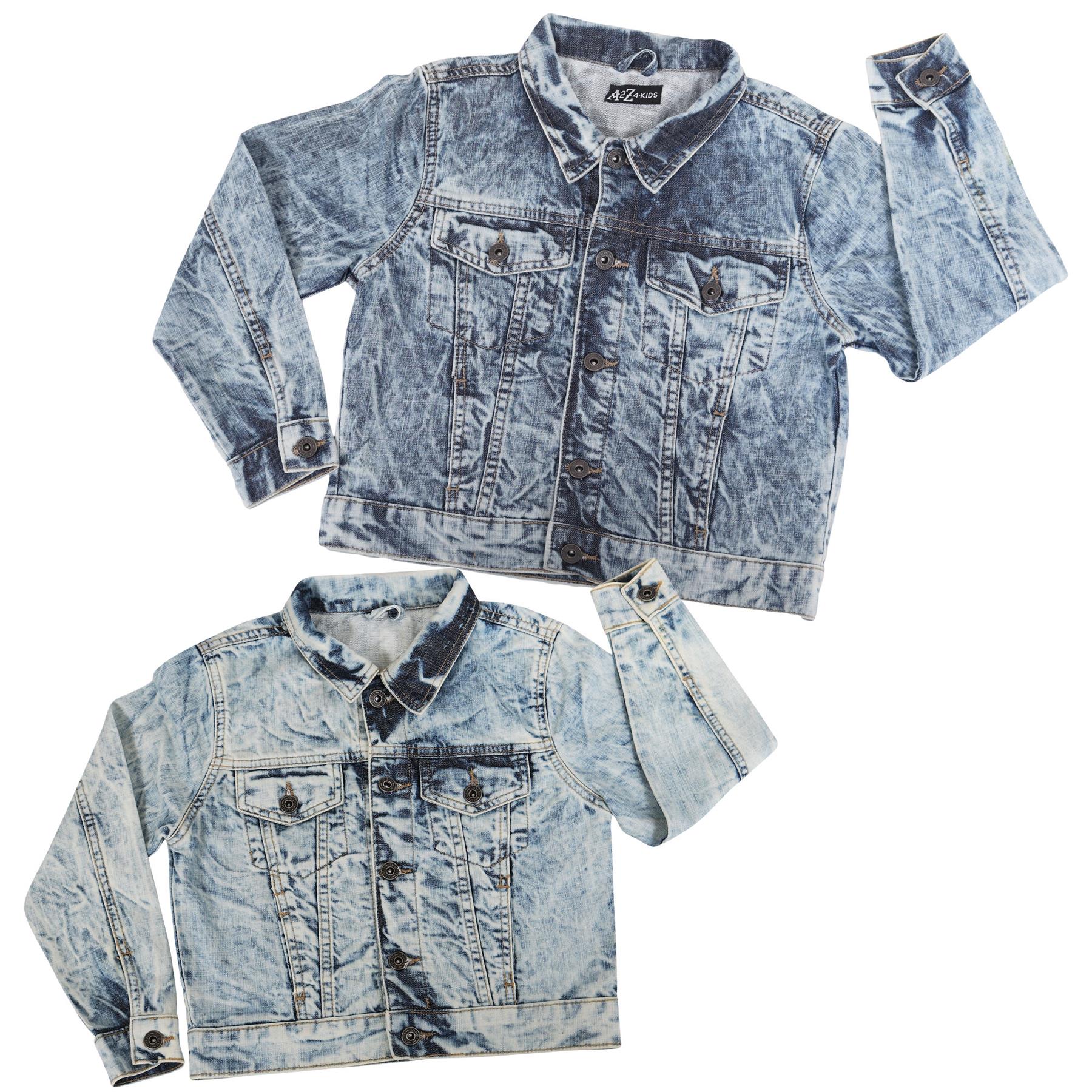 Kids Denim Jacket Jeans Blue Tie Dye Coat for Girls - Kids Clothing Store