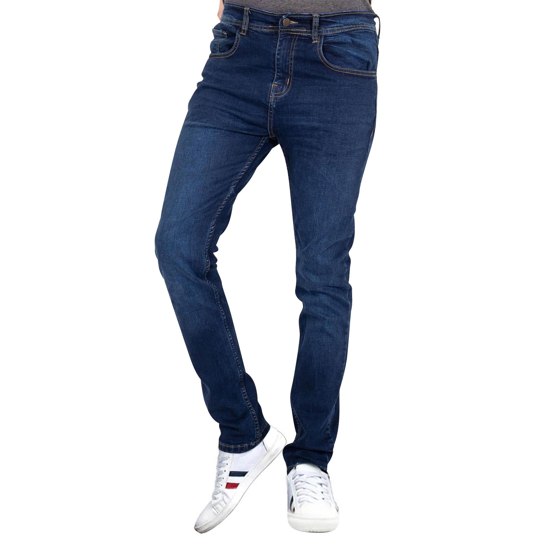 A2Z Mens Denim Jeans Comfy Stretchy Slim Fit Trousers Trendy Pants Gents Bottoms