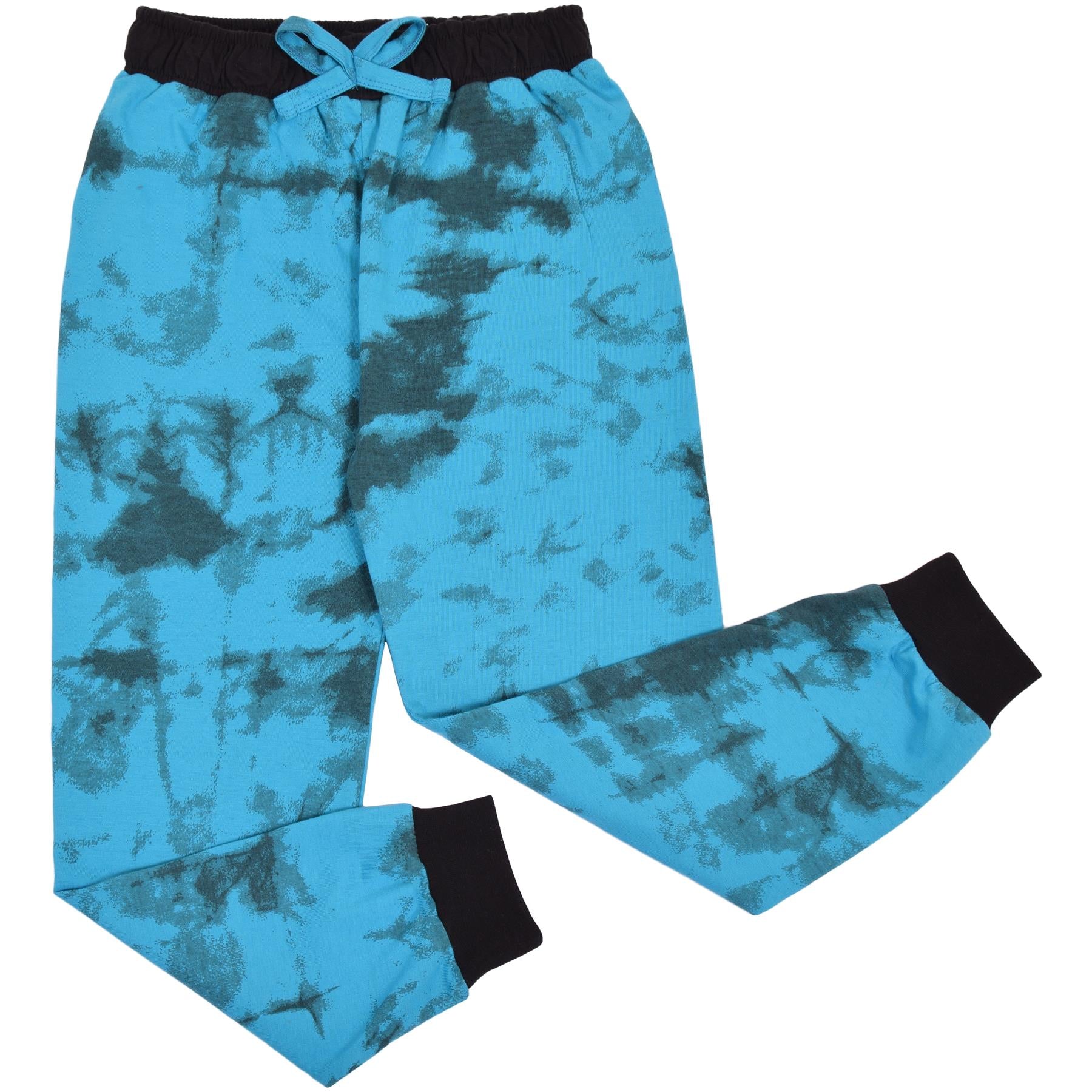 Kids Girls Tie Dye Blue Print Pyjamas Set - Kids Clothing Store