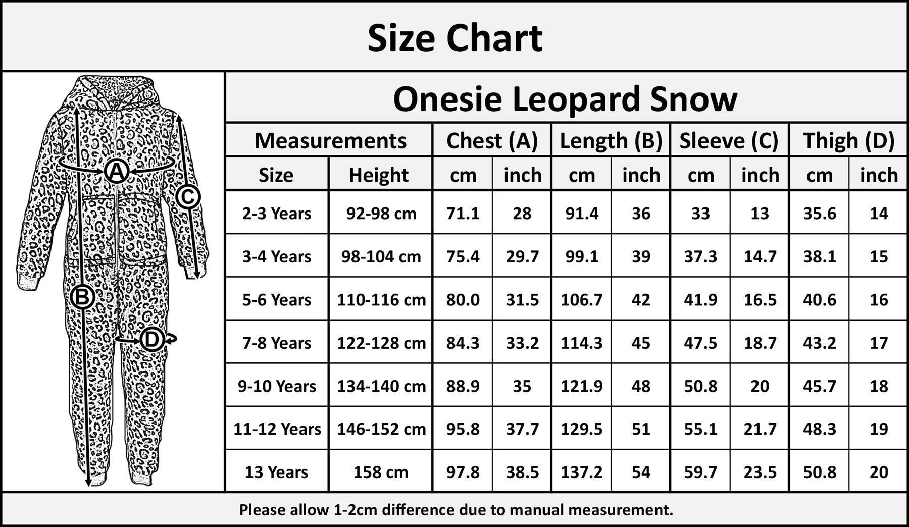 Kids Unisex A2Z Onesie One Piece Soft Fluffy Snow Leopard World Book Day Costume