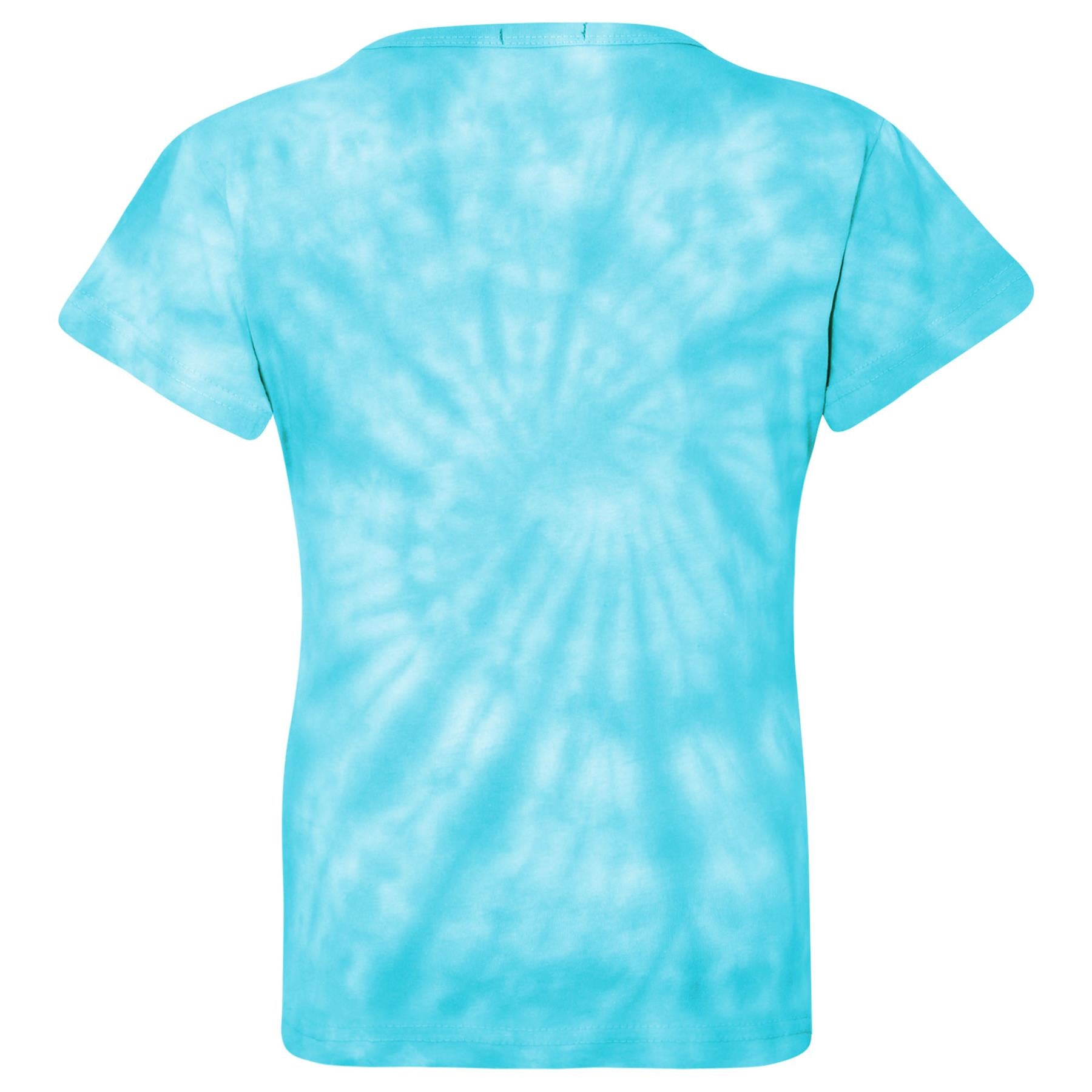 Girls Tie Dye Print Summer T Shirt Top