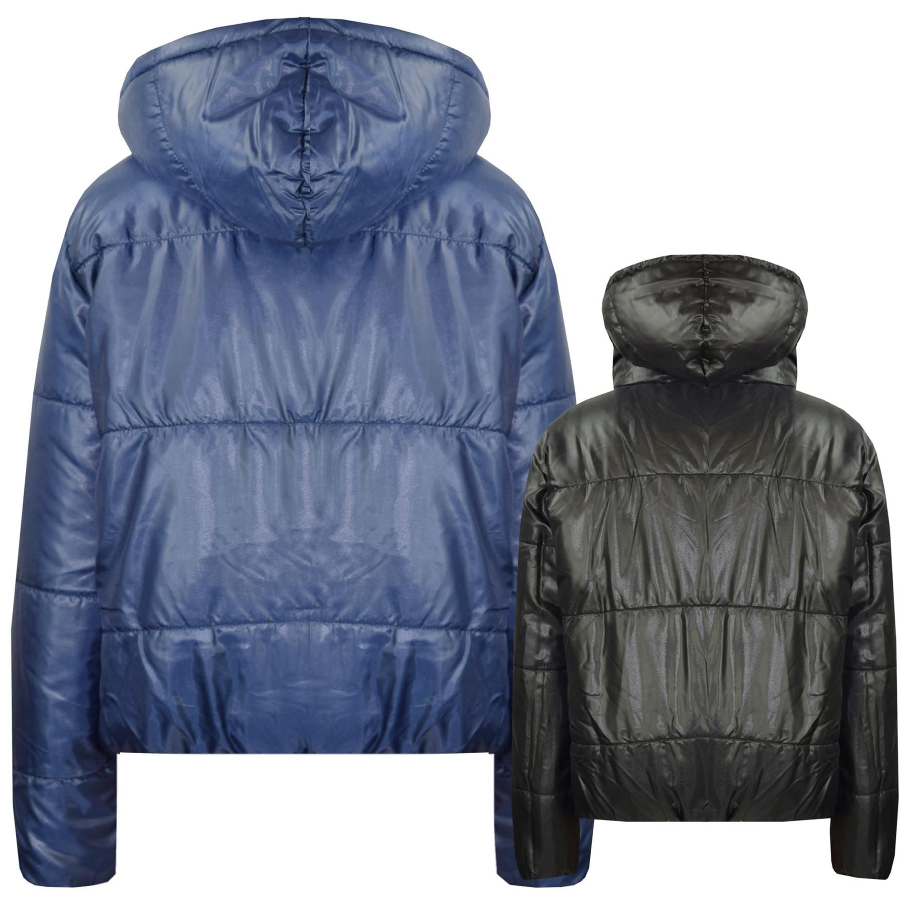 Kids Girls Reversible Navy Padded Jacket - Kids Clothing Store