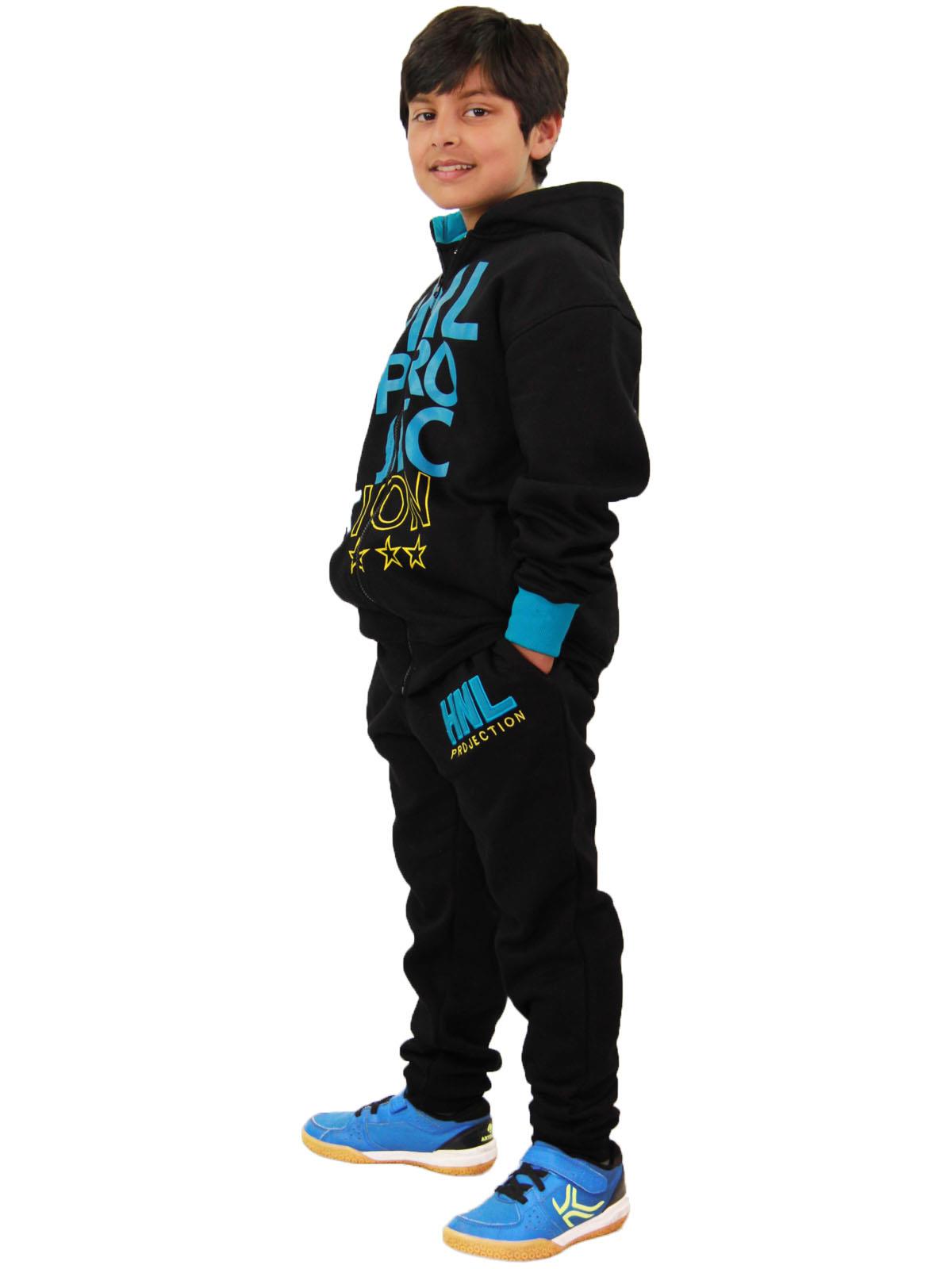 Unisex HNL Projection Print Turquoise  Hoodie Tracksuit