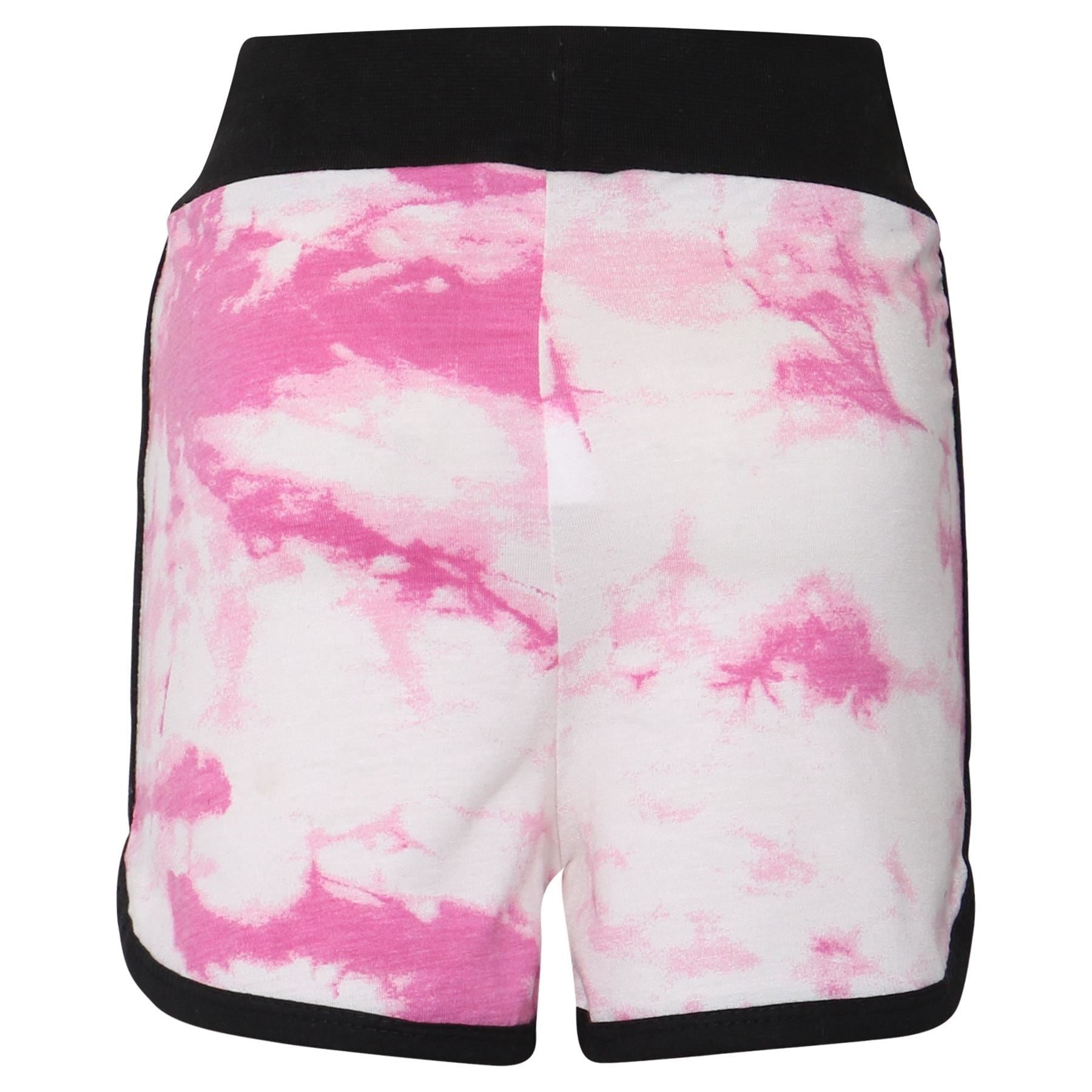 Kids Girls Tie Dye Print Hot Shorts