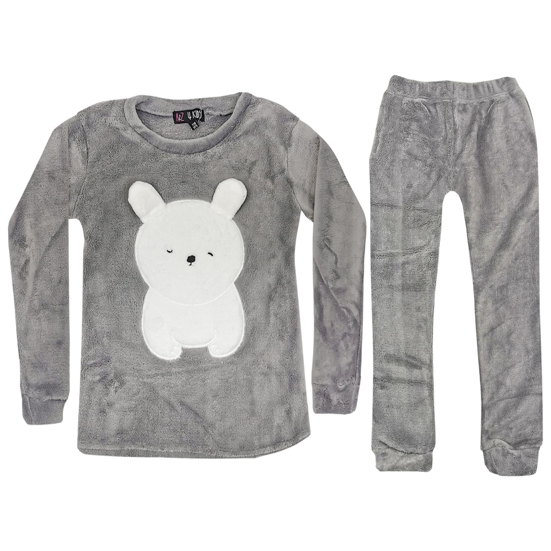 Girls  Polar Bear Print Extra Soft Pyjamas.
