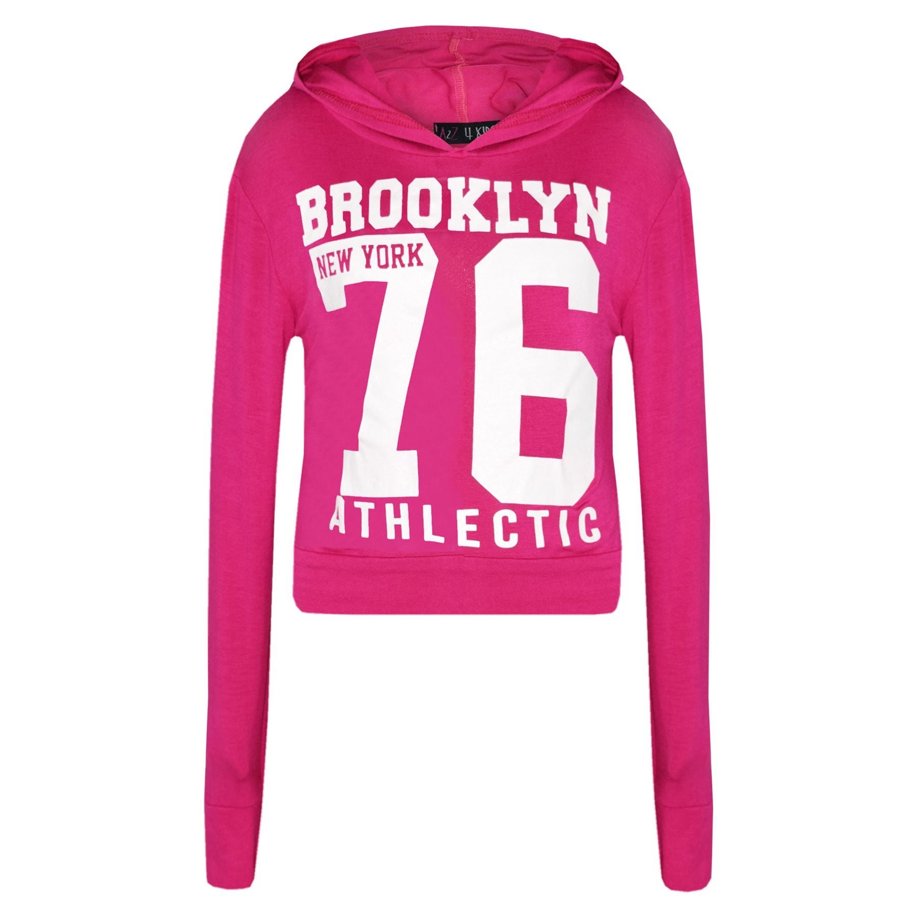 Girls Brooklyn 76 Print Hooded Crop Top Legging Set - Kids Clothing Store