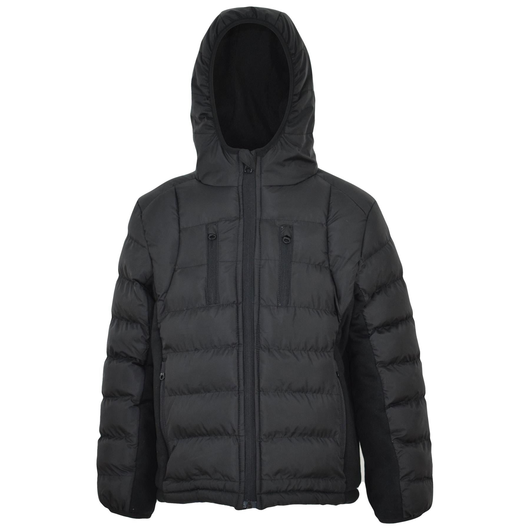 Kids Boys Fashion Padded Casual School Black Jacket - Kids Clothing Store