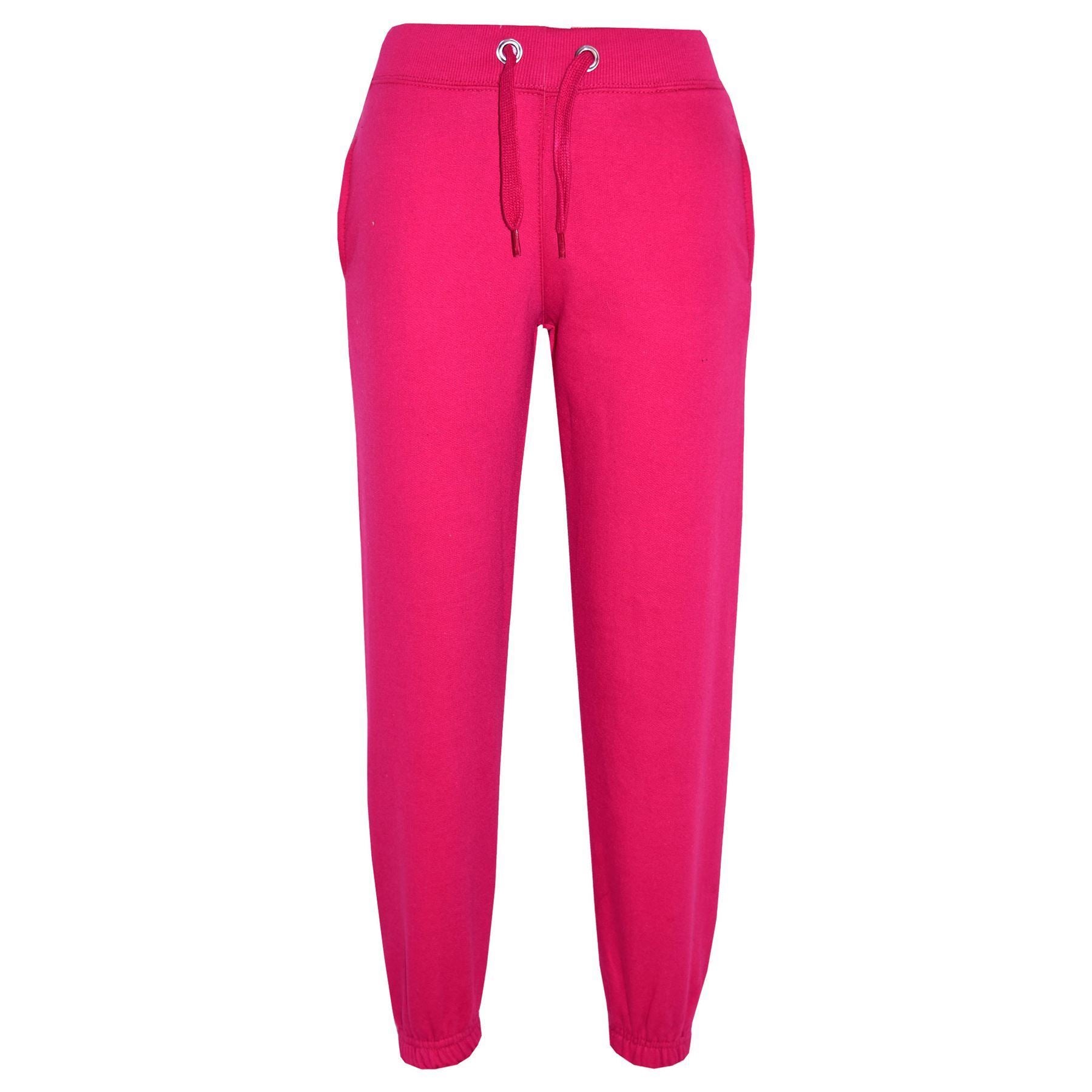 Kids Girls Boys Fleece Trouser Jogging Bottoms Sweatpants