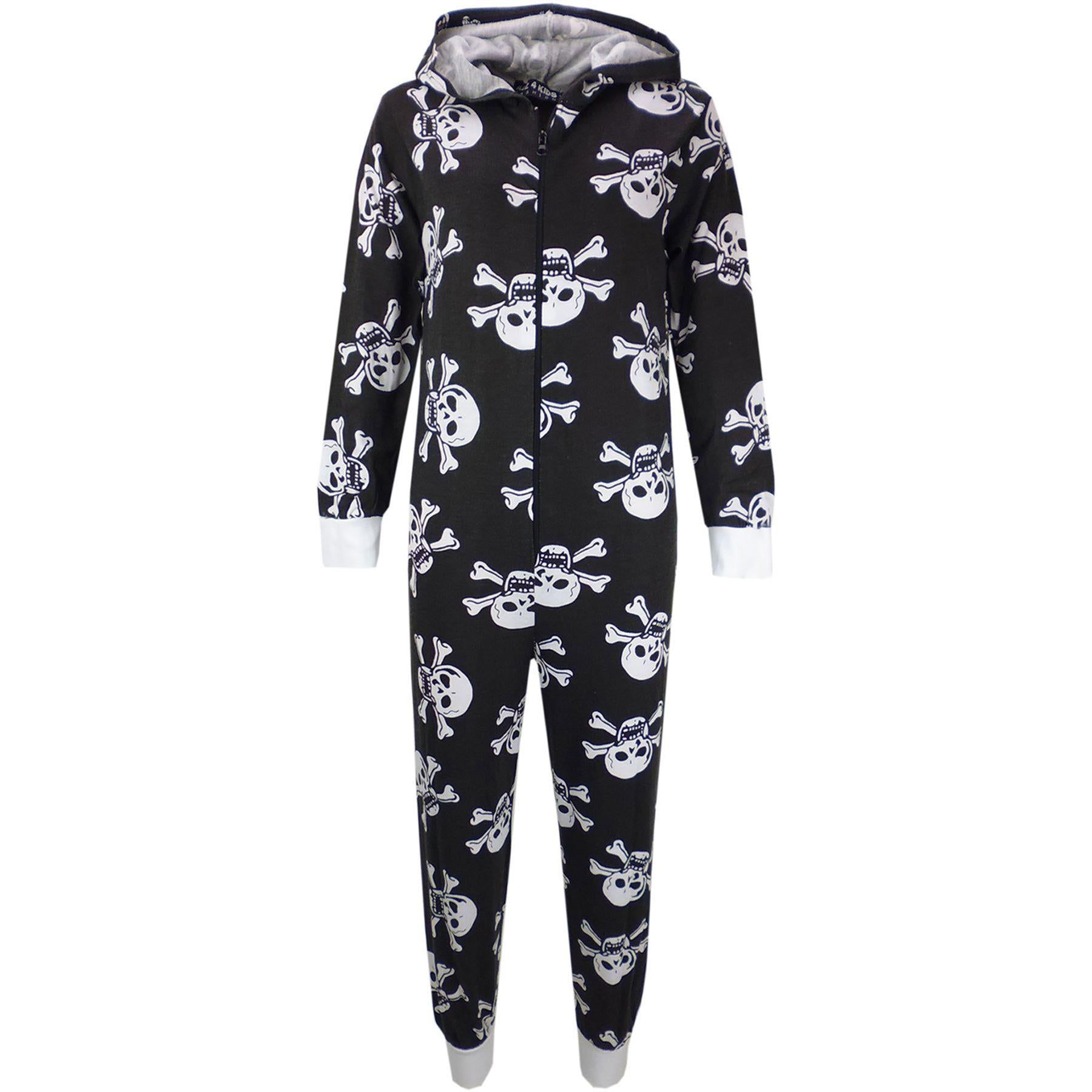 Kids Girls Boys One Piece Halloween Print Onesie