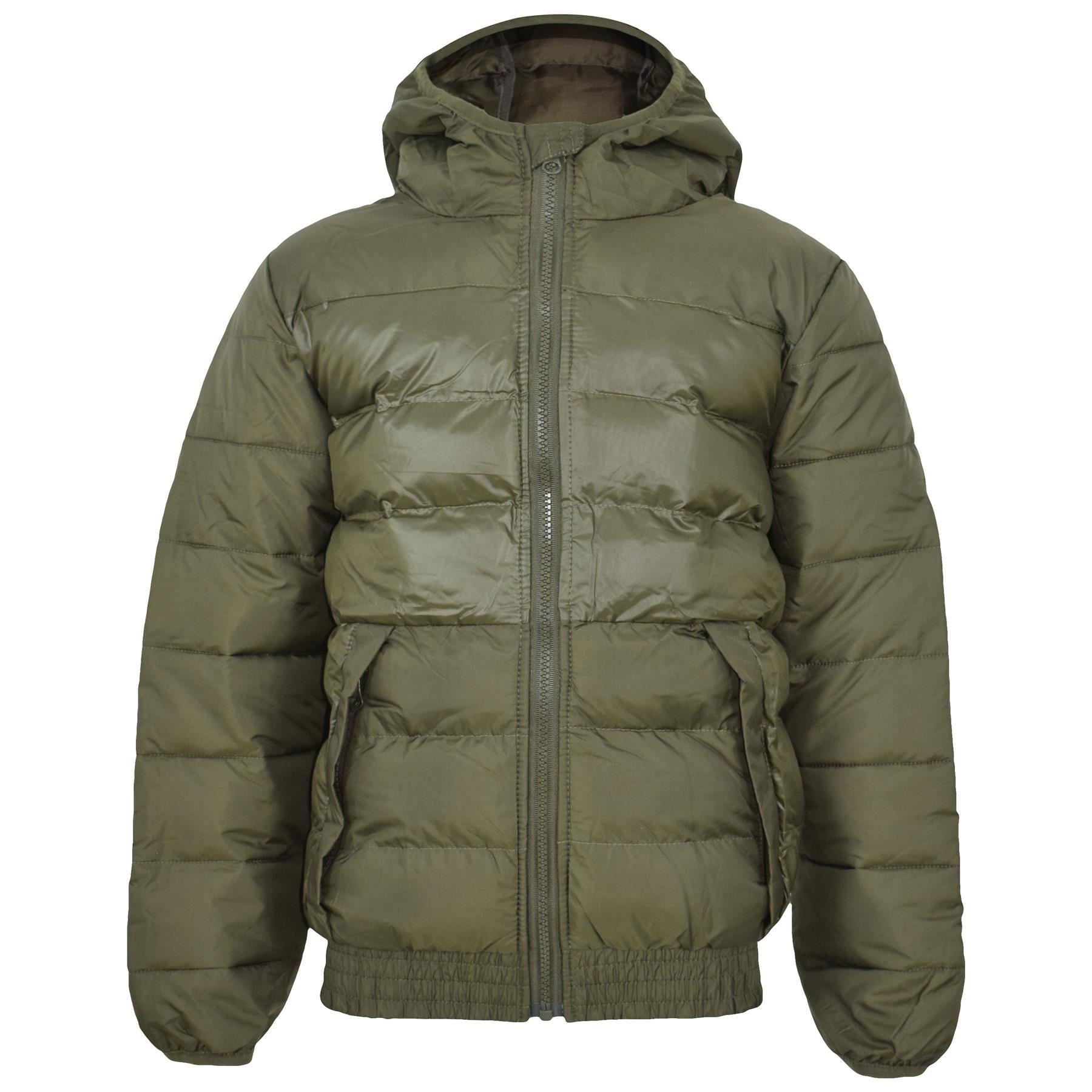 Kids Boys Fashion Padded Casual School Olive Jacket - Kids Clothing Store