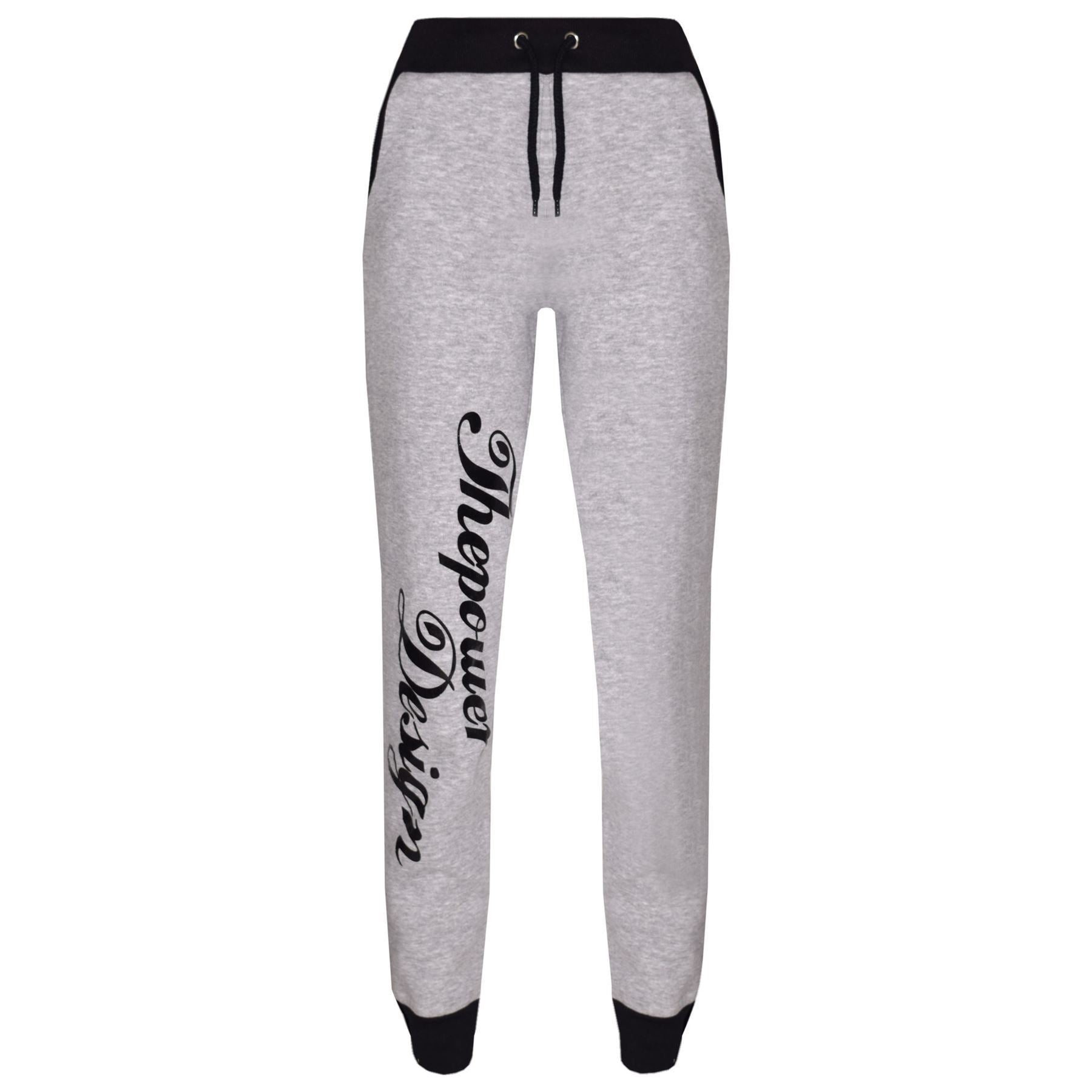 Kids Boys Girls The Power Design Jogger Grey Tracksuit