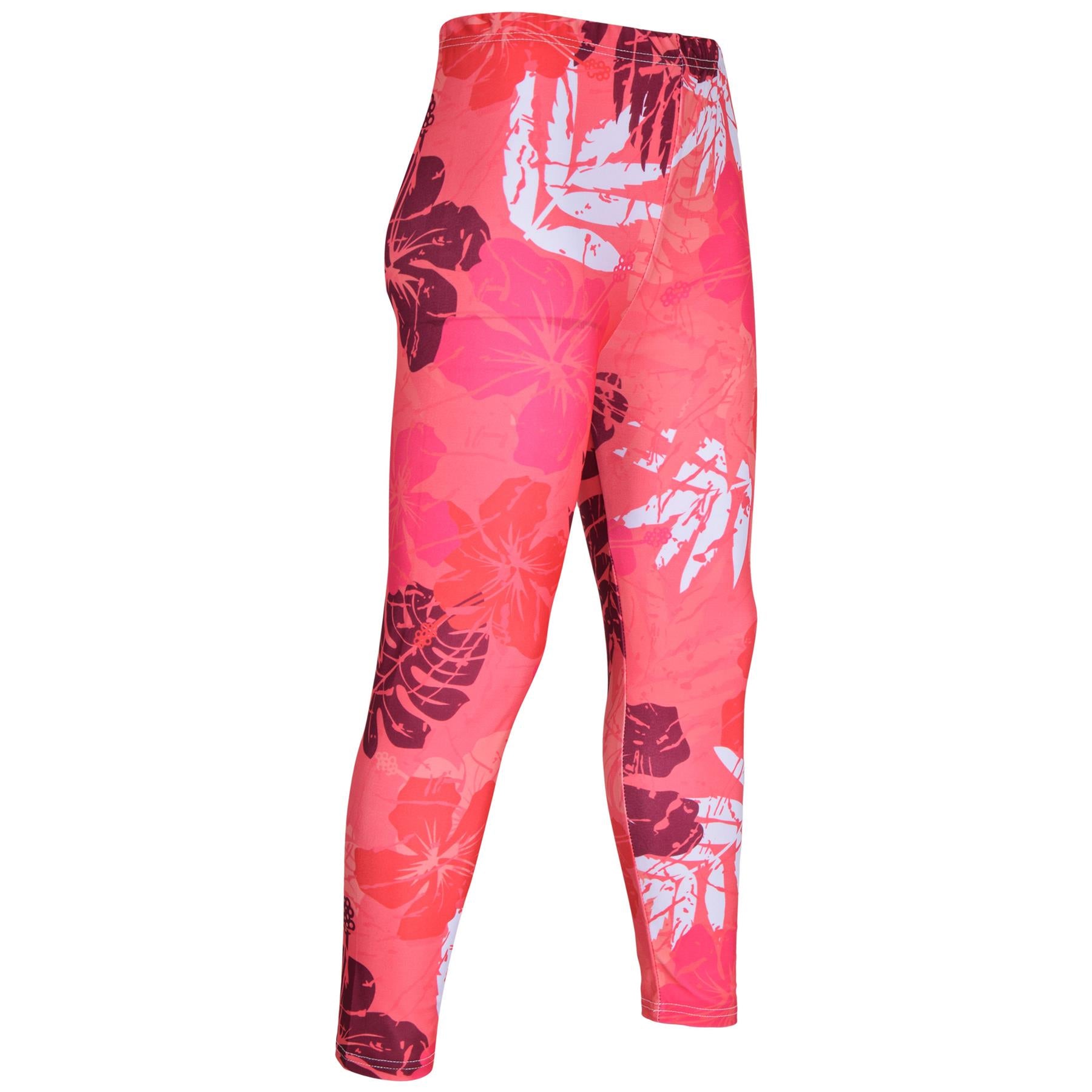 Kids Girls Camo Leaf Print Leggings