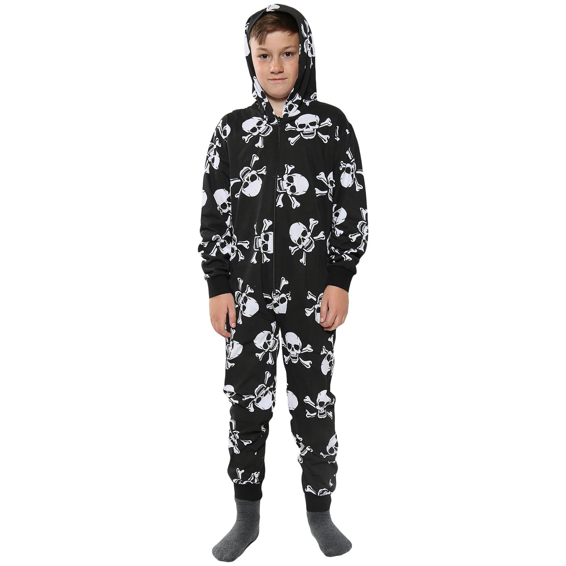 Kids Girls Boys One Piece Halloween Print Onesie