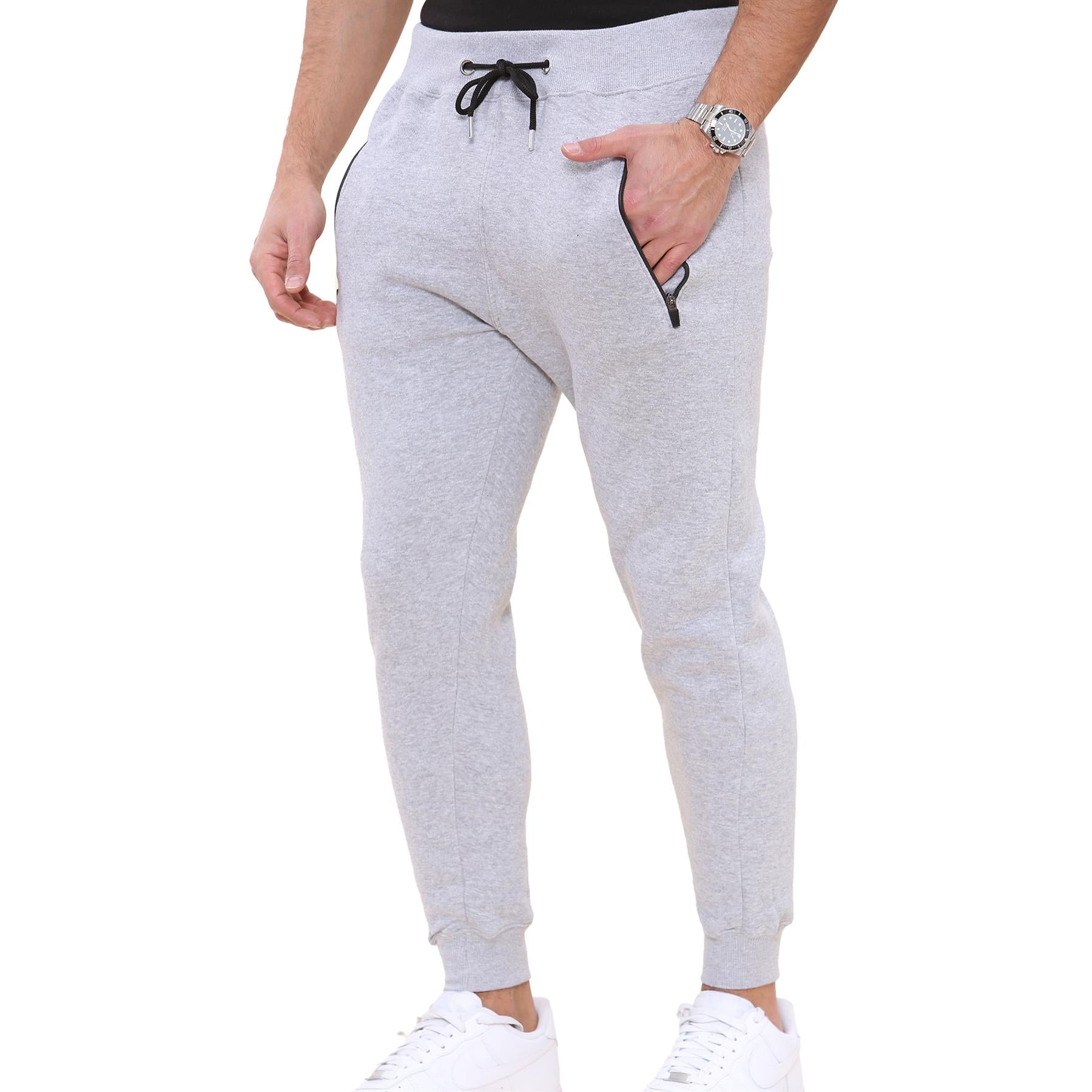 Mens Fleece Jogging Bottoms Joggers Exercise Trousers