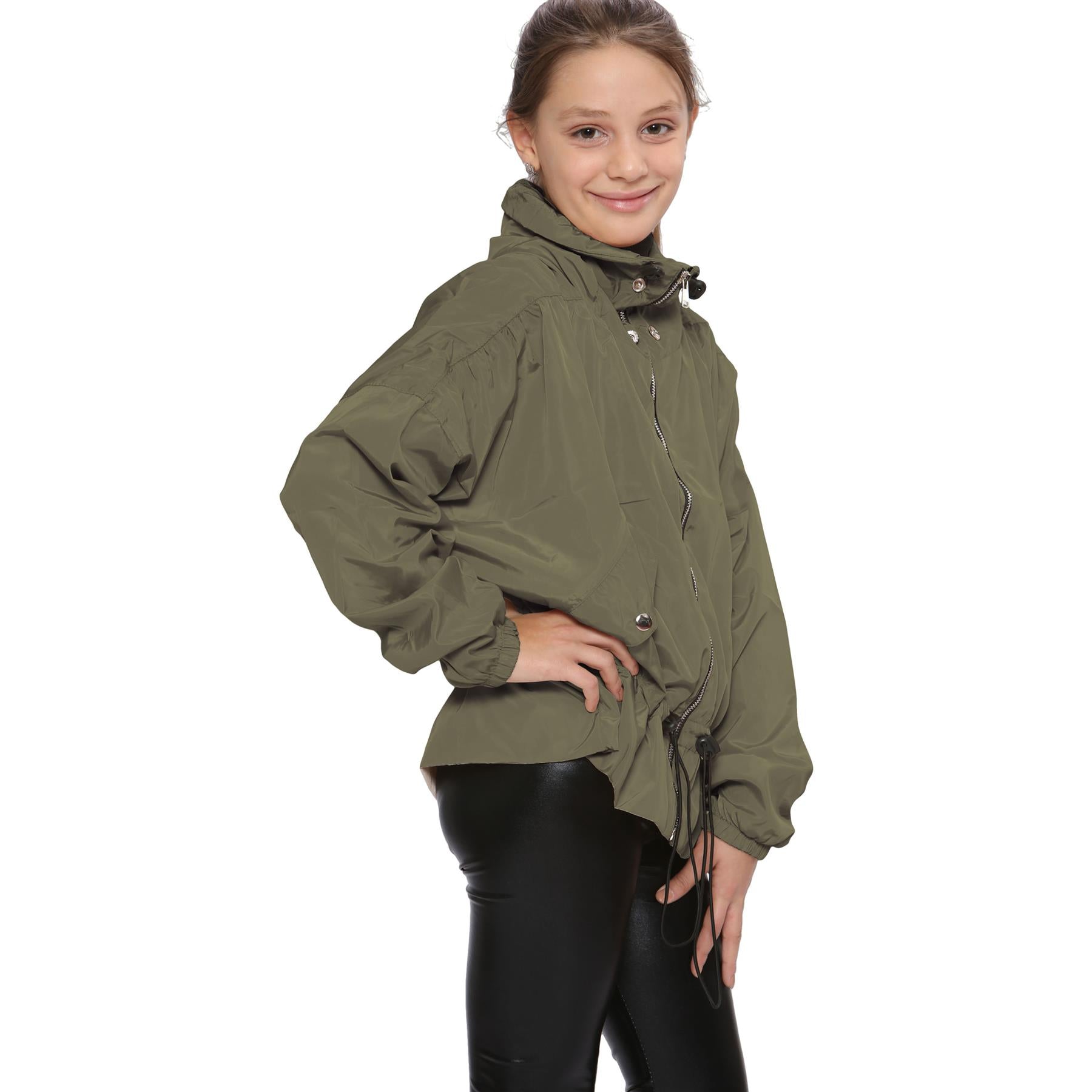 Girls Windbreaker Lightweight Cagoule Rain Mac Raincoats New Age 7-13 Years