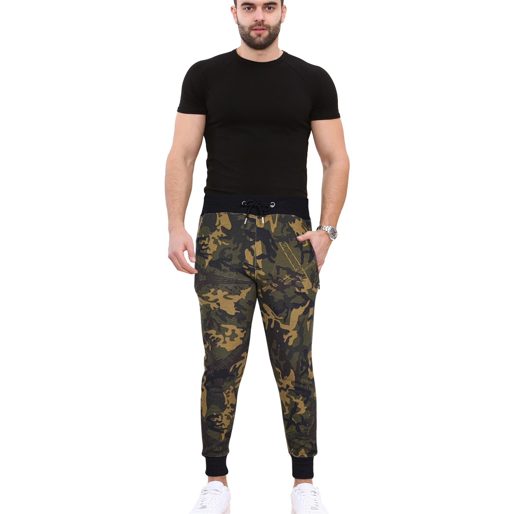 Mens Fleece Jogging Bottoms Joggers Exercise Trousers