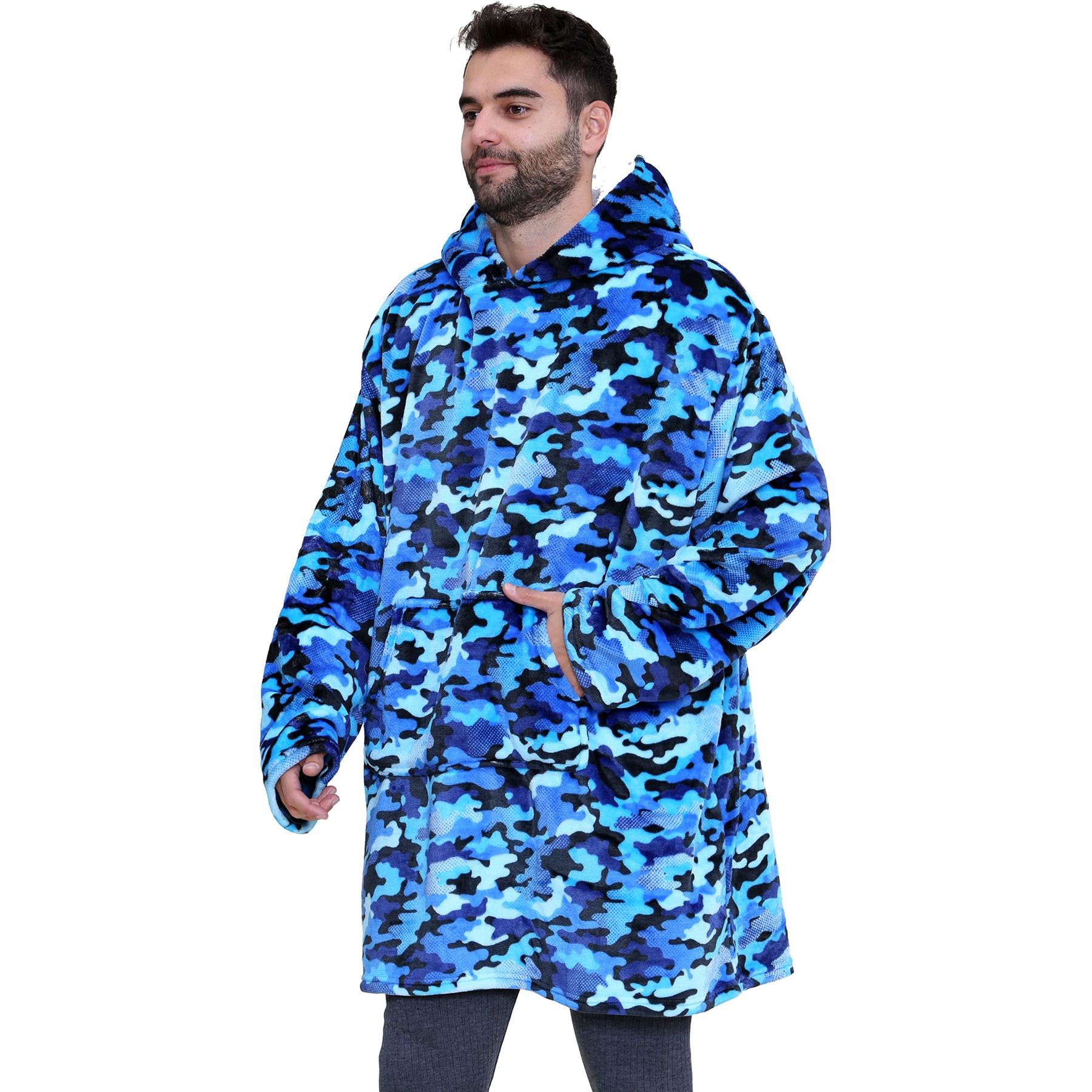 Unisex Mens Ladies Oversized Printed Snuggle Hoodie World Book Day Blanket