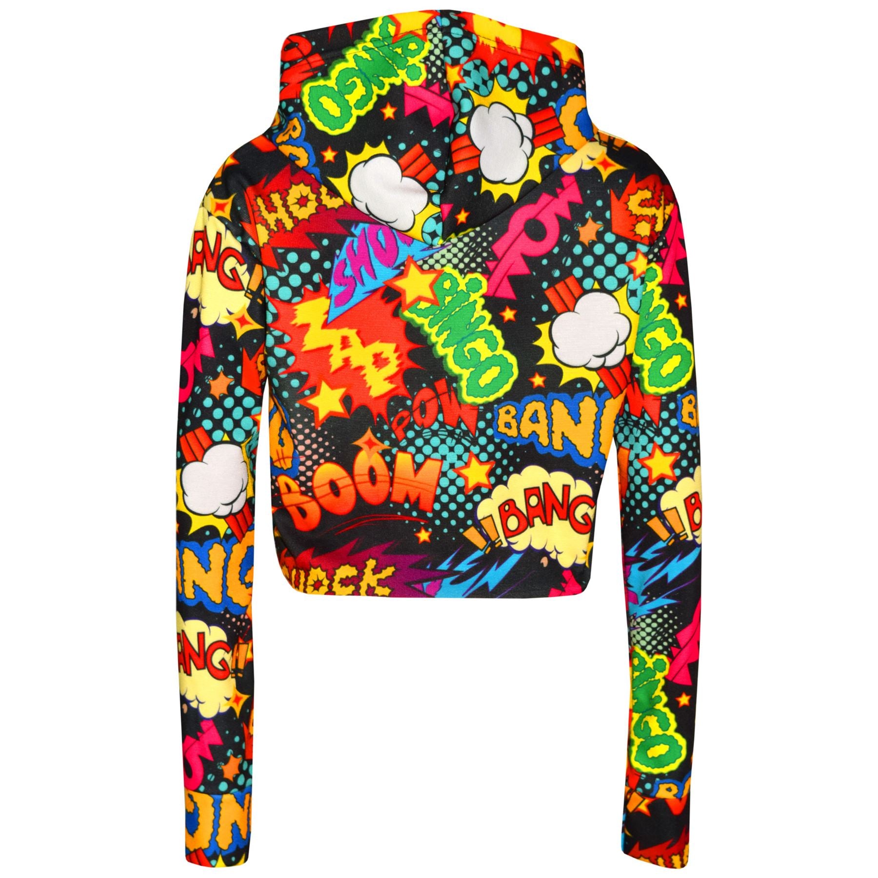 Kids Girls Wow Bang Boom Hooded Top & Legging Set