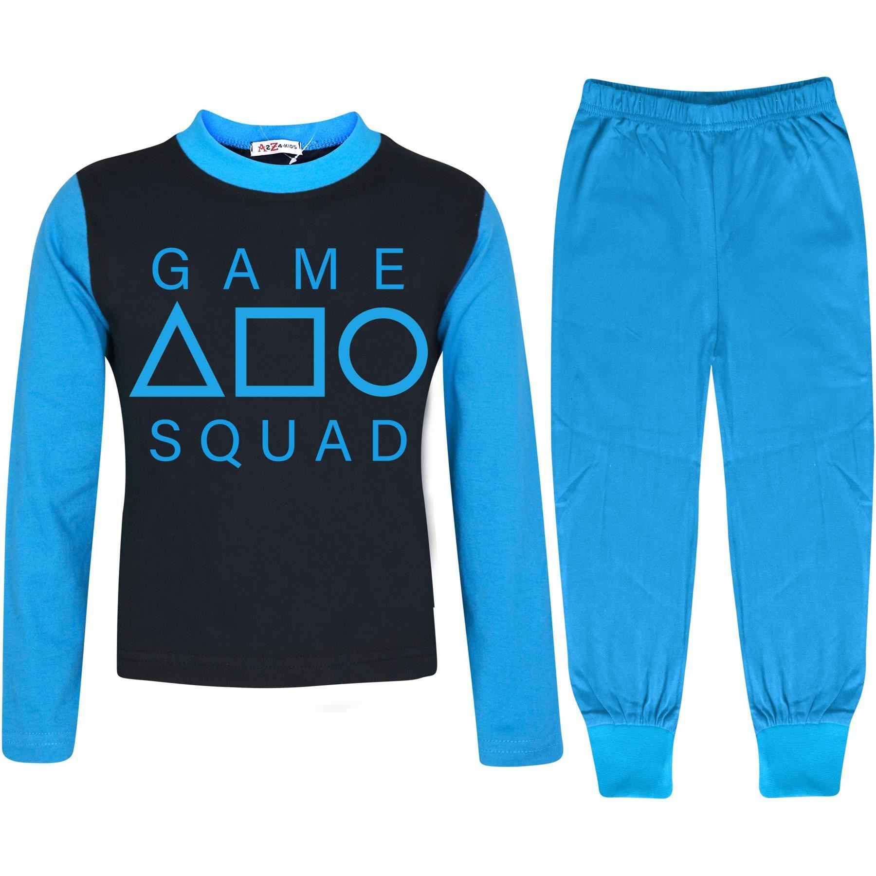 Kids Girls Boys Game Squad Print Pyjamas Set - Kids Clothing Store