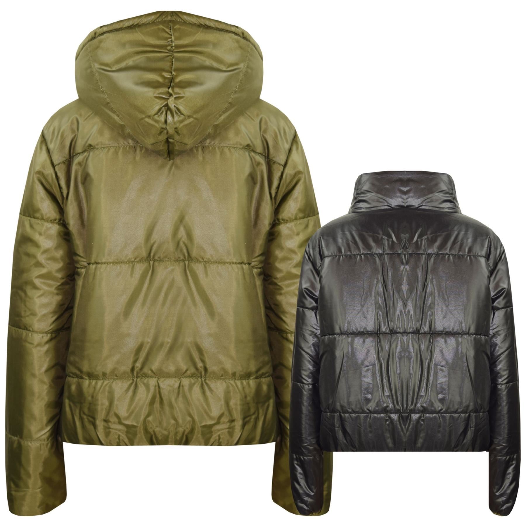 Kids Girls Reversible Olive Padded Jacket - Kids Clothing Store