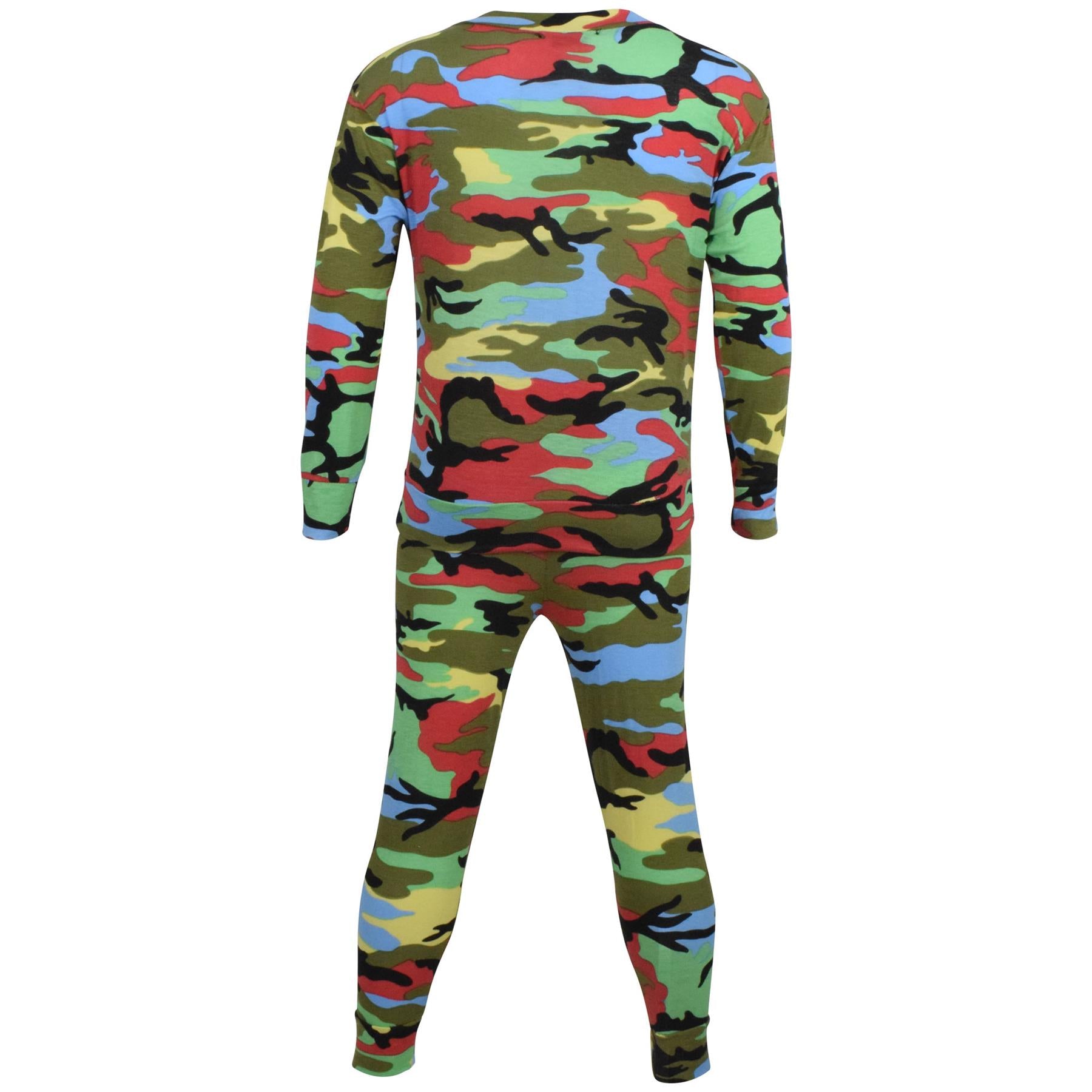 Kids Girls Lounge Suit Camouflage Jogsuit Top