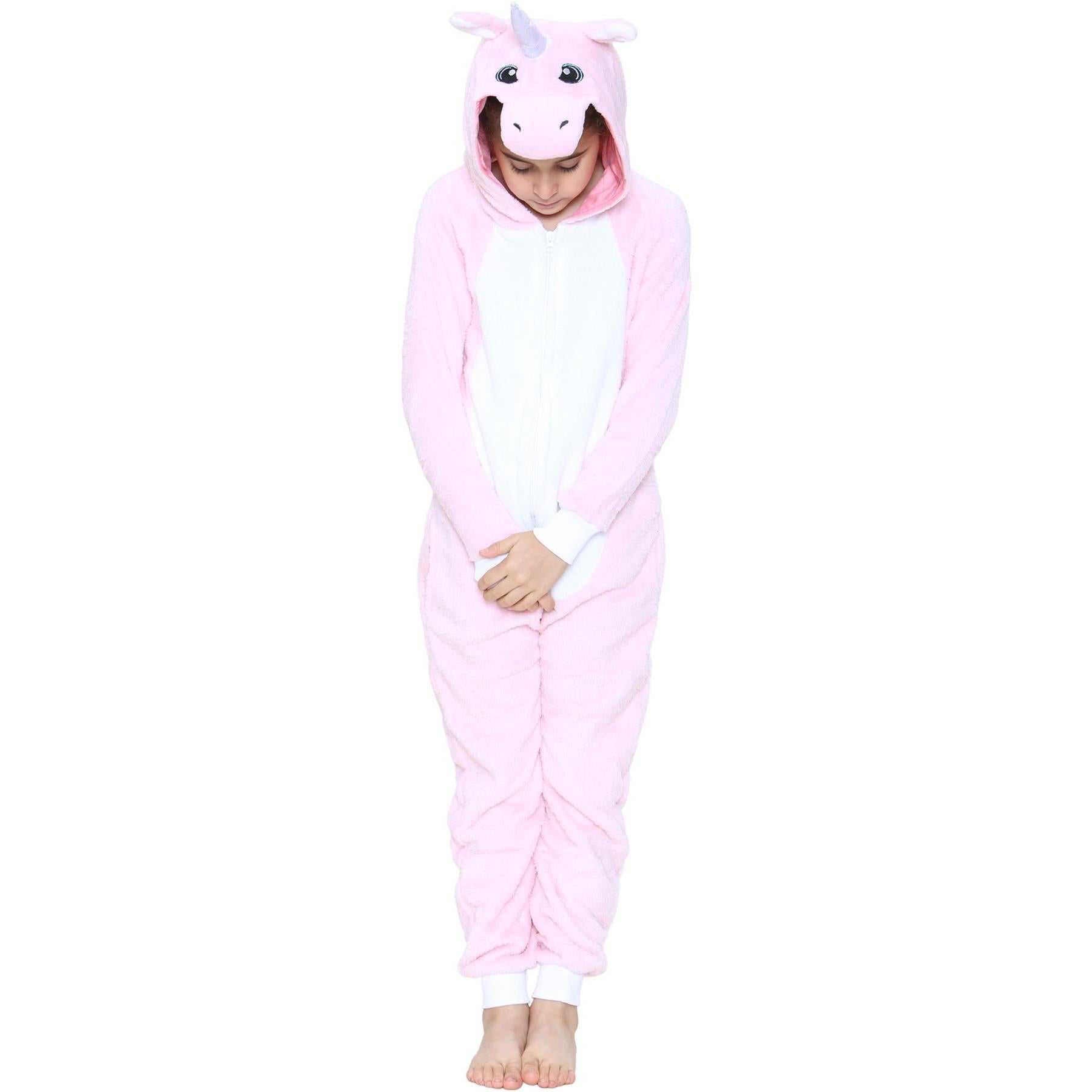 Kids A2Z Onesie One Piece Unicorn Pyjamas World Book Day Costume Girls 2-13 Yrs