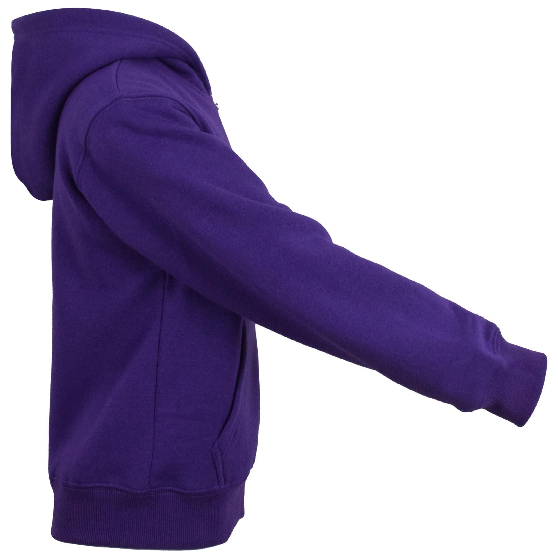 Kids Plain Hooded Zipper Jackets For Girls & Boys