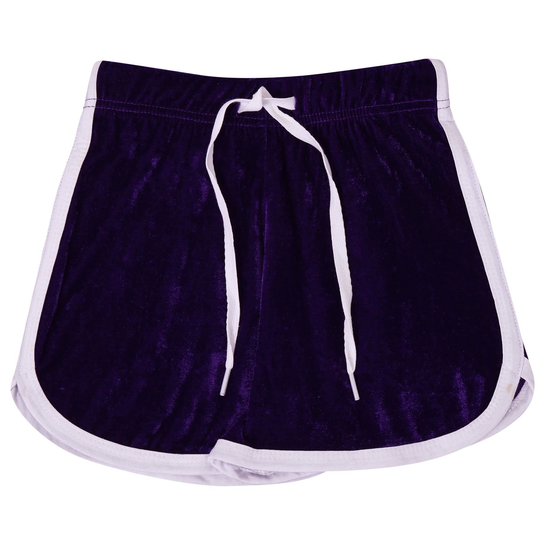 Kids Girls Contrast Taped Hot Shorts