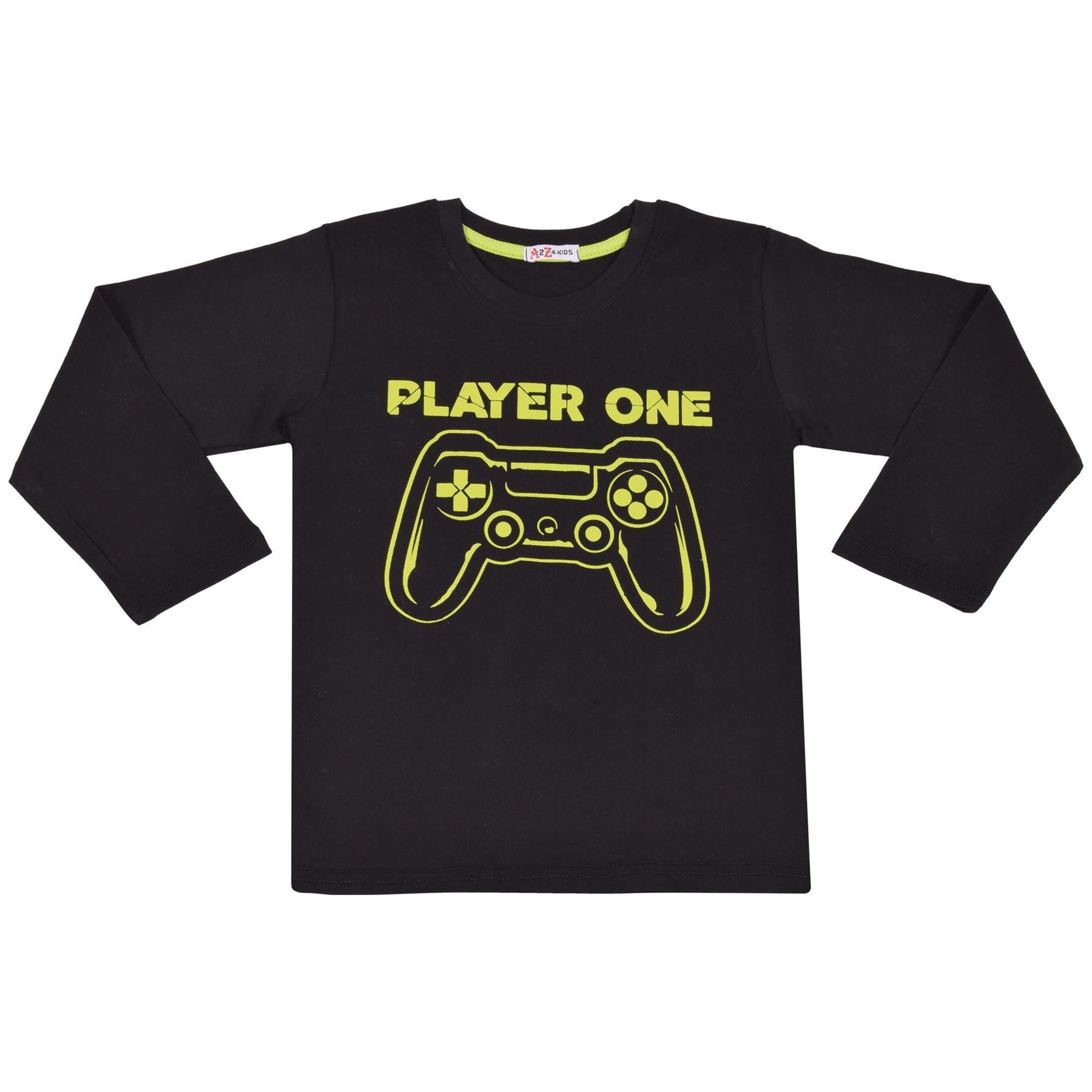 Kids Girls Boys Player One Print Pyjamas Set - Kids Clothing Store