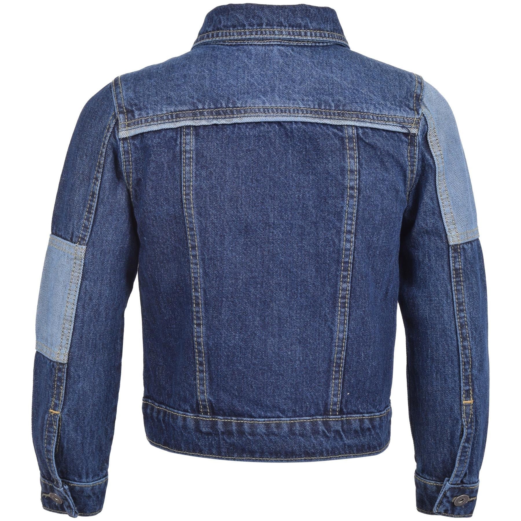 Mens Long Sleeves Denim Bomber Jacket