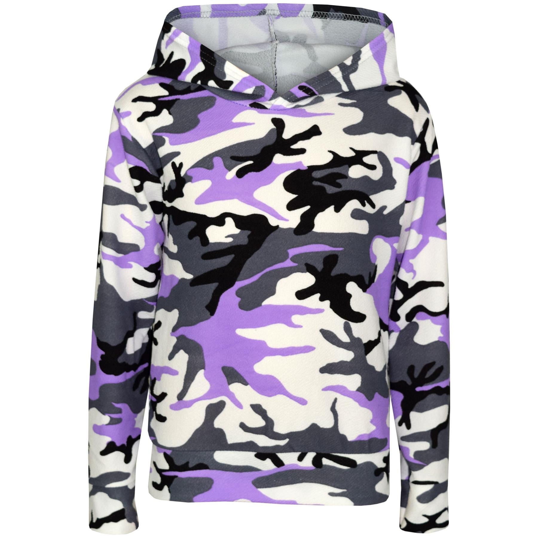 Kids Girls Camouflage Hooded Top & Legging Set