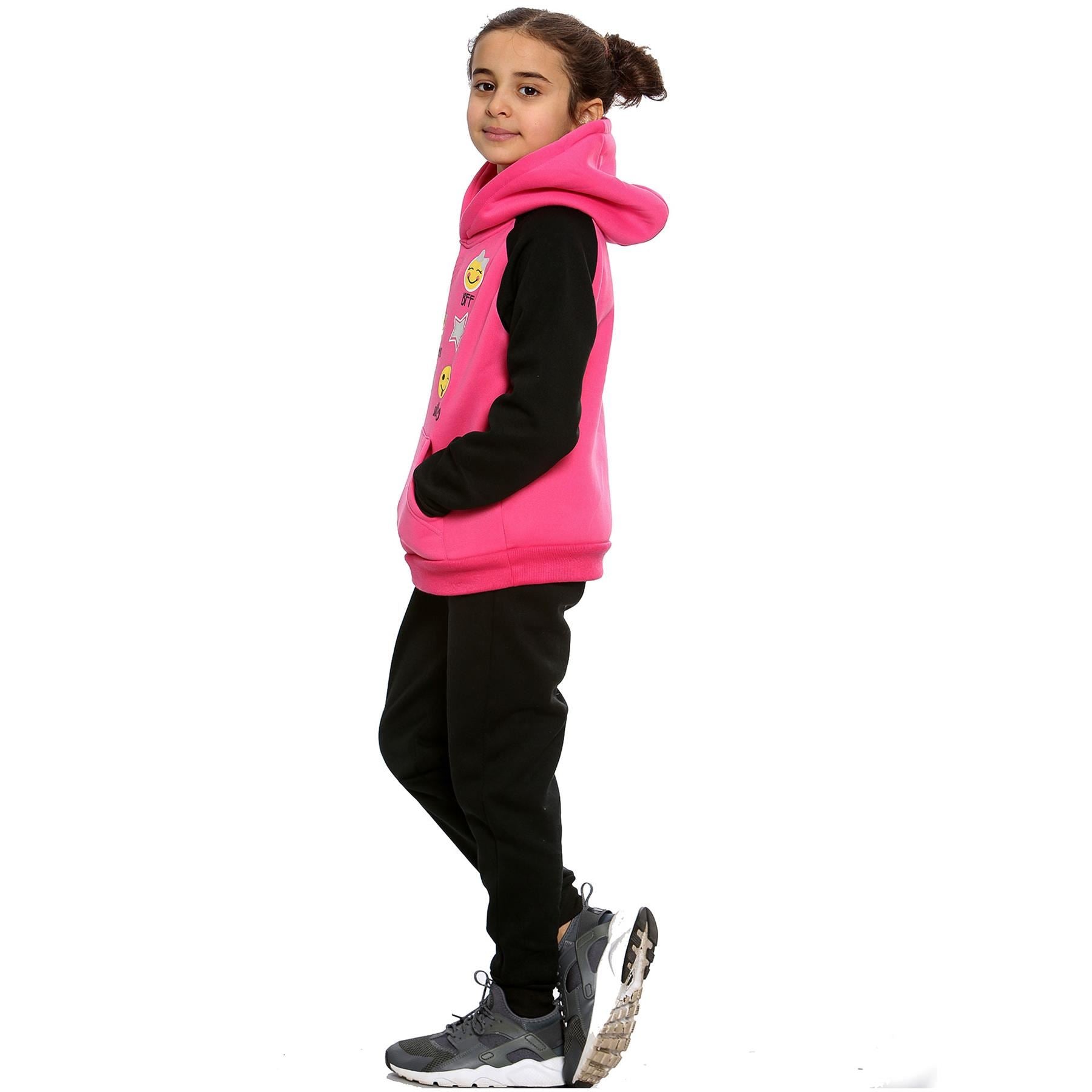 Kids Girls Awesome Cute Silly BFF LOL Pink Tracksuit