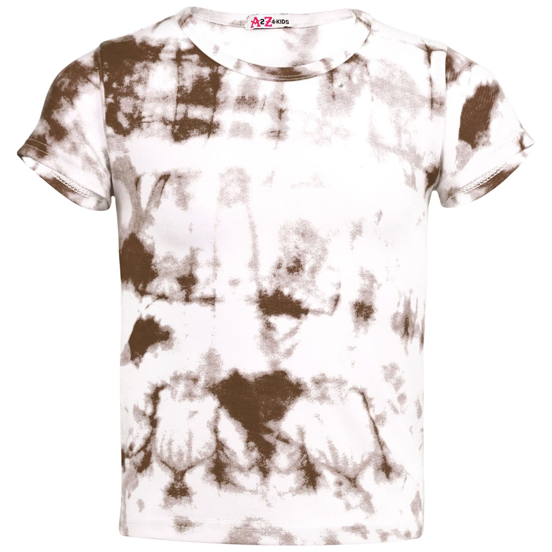 Kids Girls Tie Dye Print T Shirts