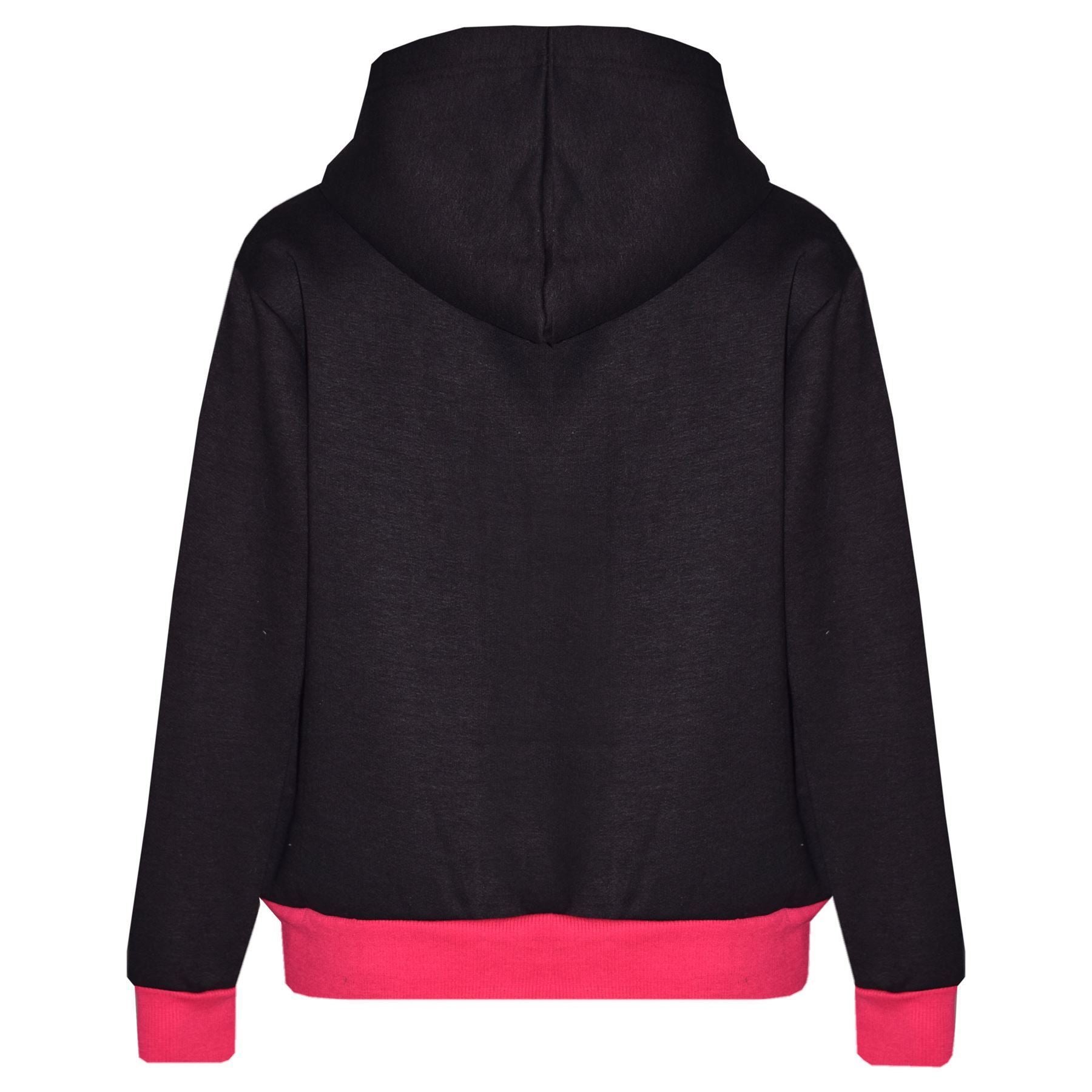 Kids Girls The Power Design Jogger Black & Pink Tracksuit