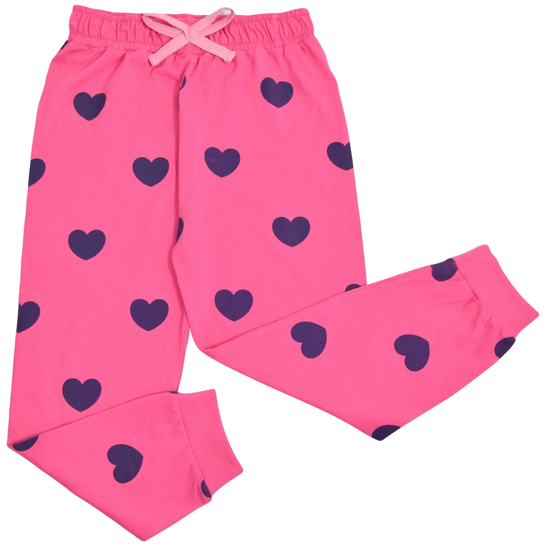 Kids Girls Hello Print Pink Pyjamas Set - Kids Clothing Store