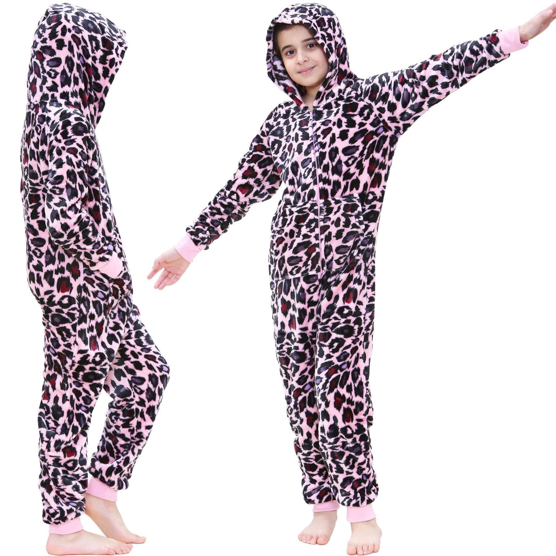 Kids Girls Leopard Print Baby Pink World Book Day Onesie